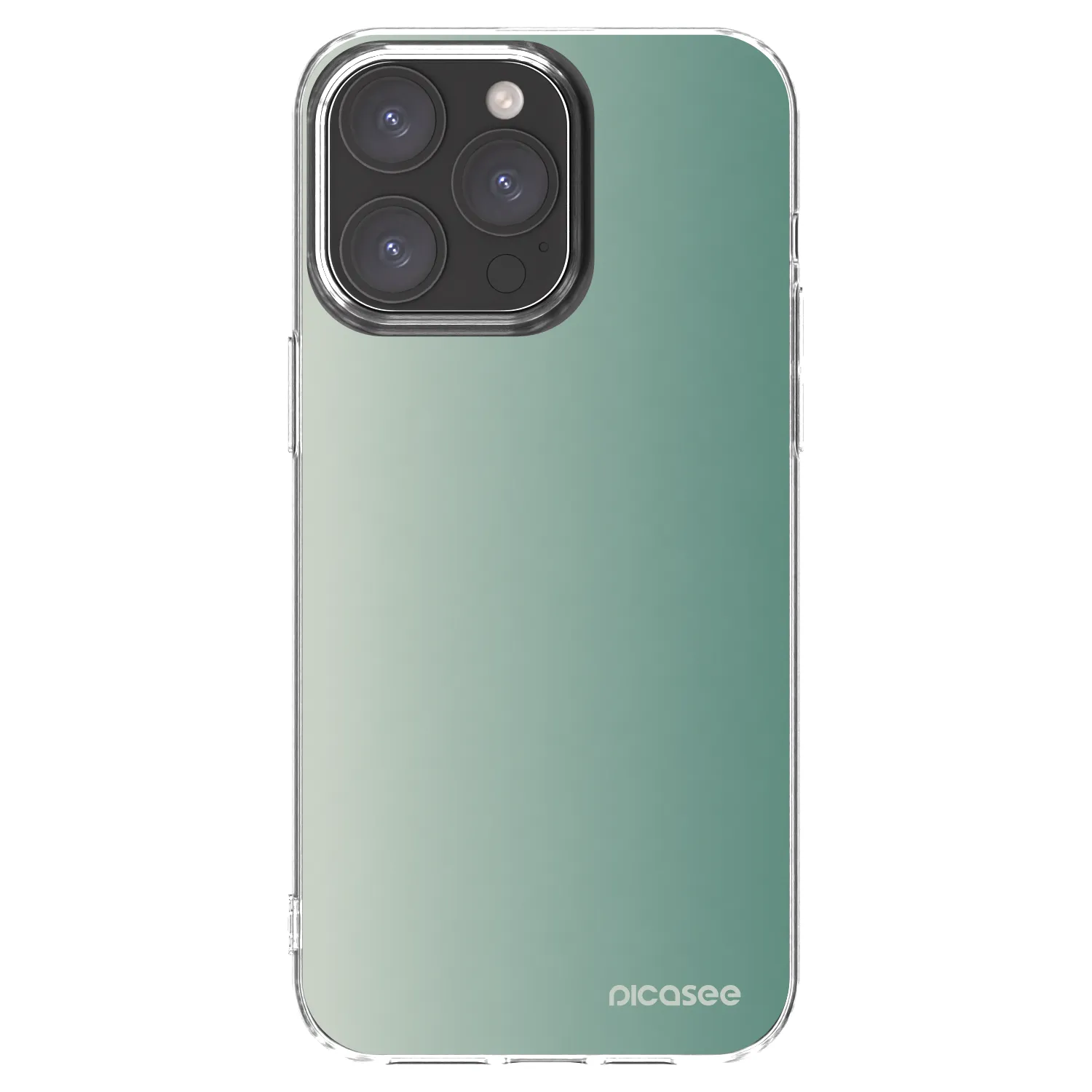 Picasee silikonska prozirna maskica za Apple iPhone 15 Pro Max - Misty Sage