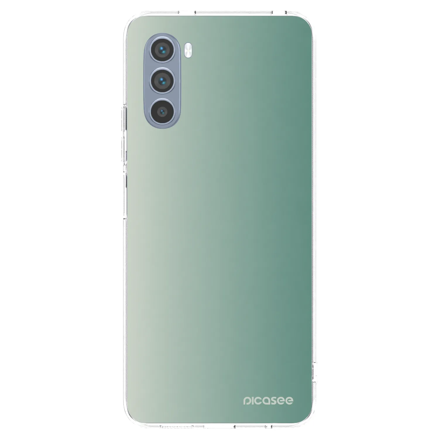 Picasee silikonska prozirna maskica za Motorola Moto G62 - Misty Sage