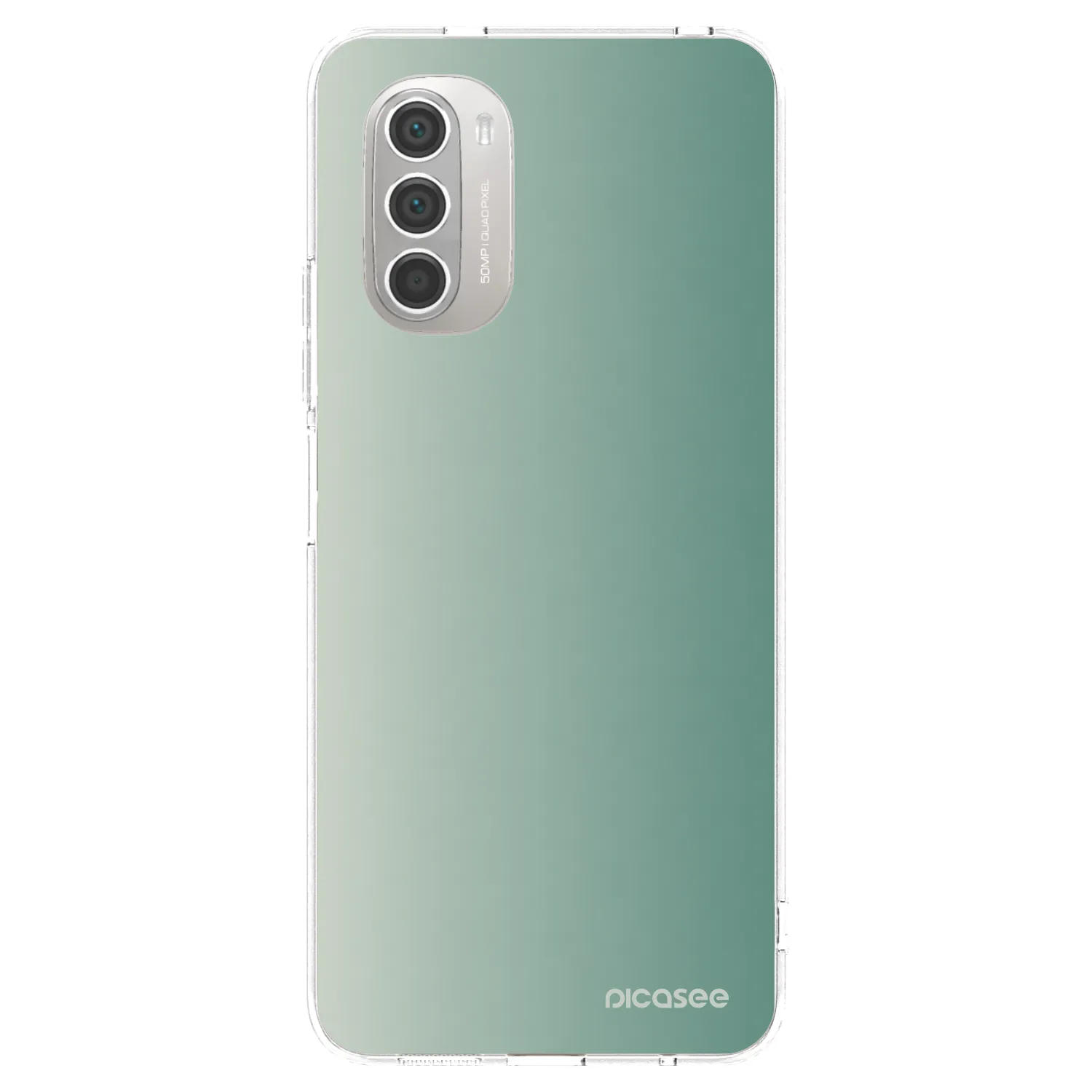 Picasee silikonska prozirna maskica za Motorola Moto G51 - Misty Sage