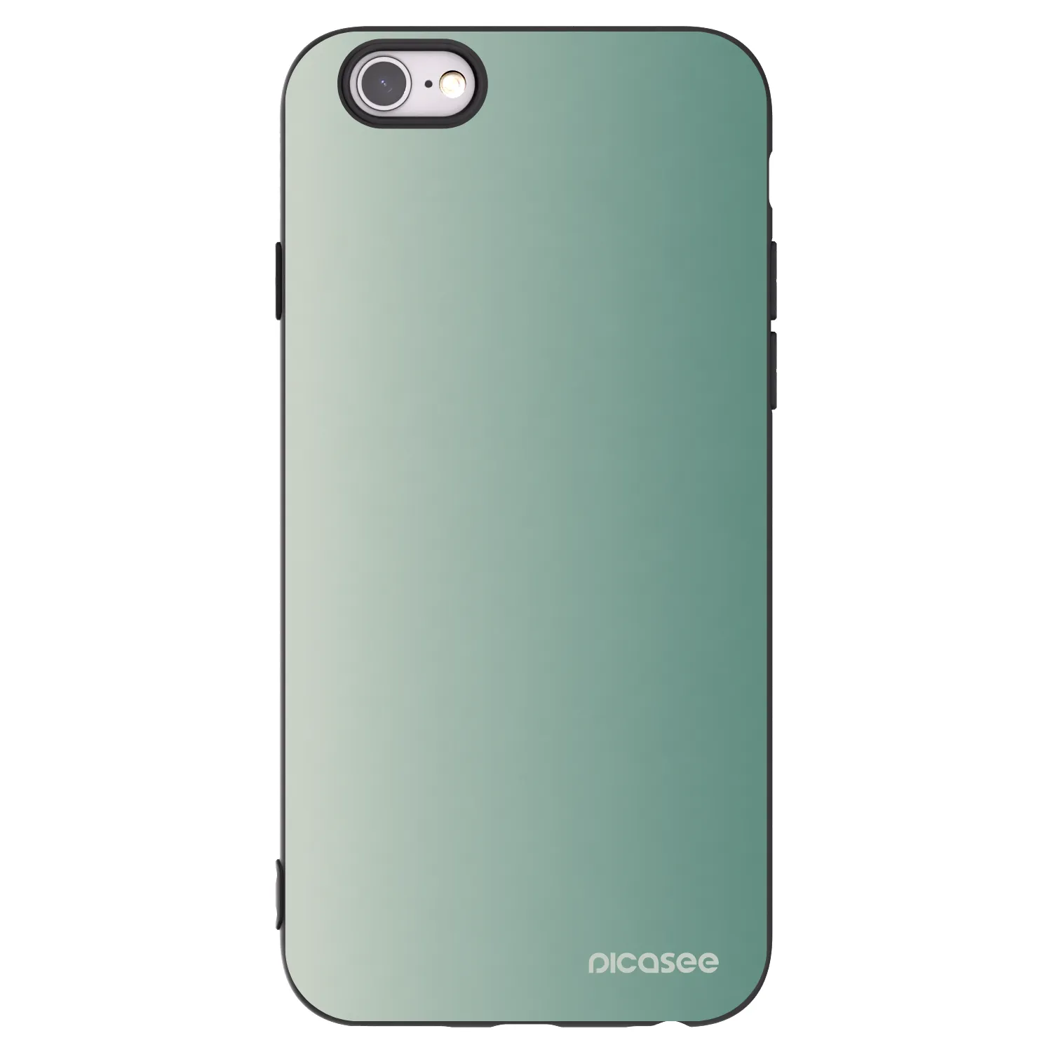 Picasee crna silikonska maskica za Apple iPhone 6/6S - Misty Sage