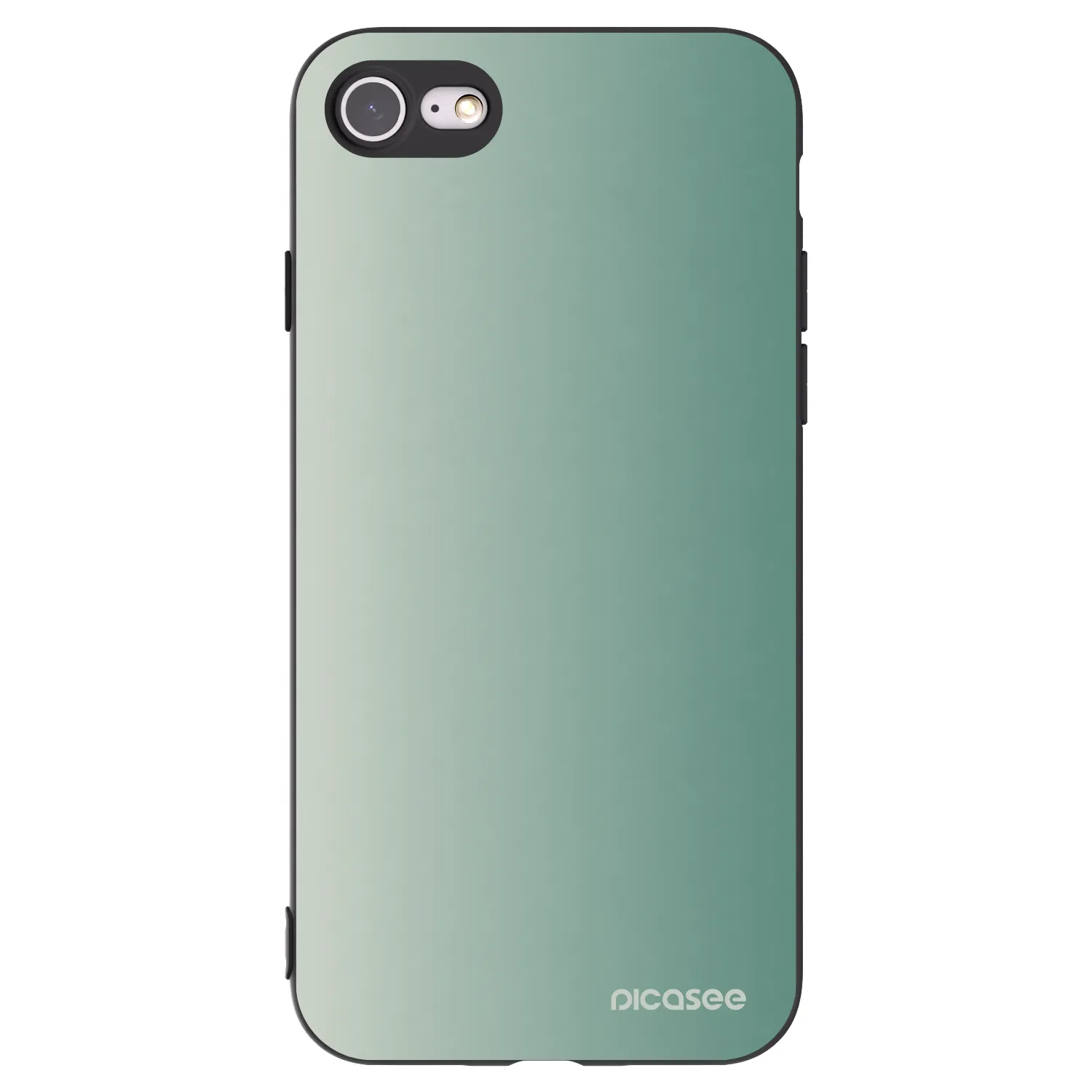 Picasee crna silikonska maskica za Apple iPhone 7 - Misty Sage
