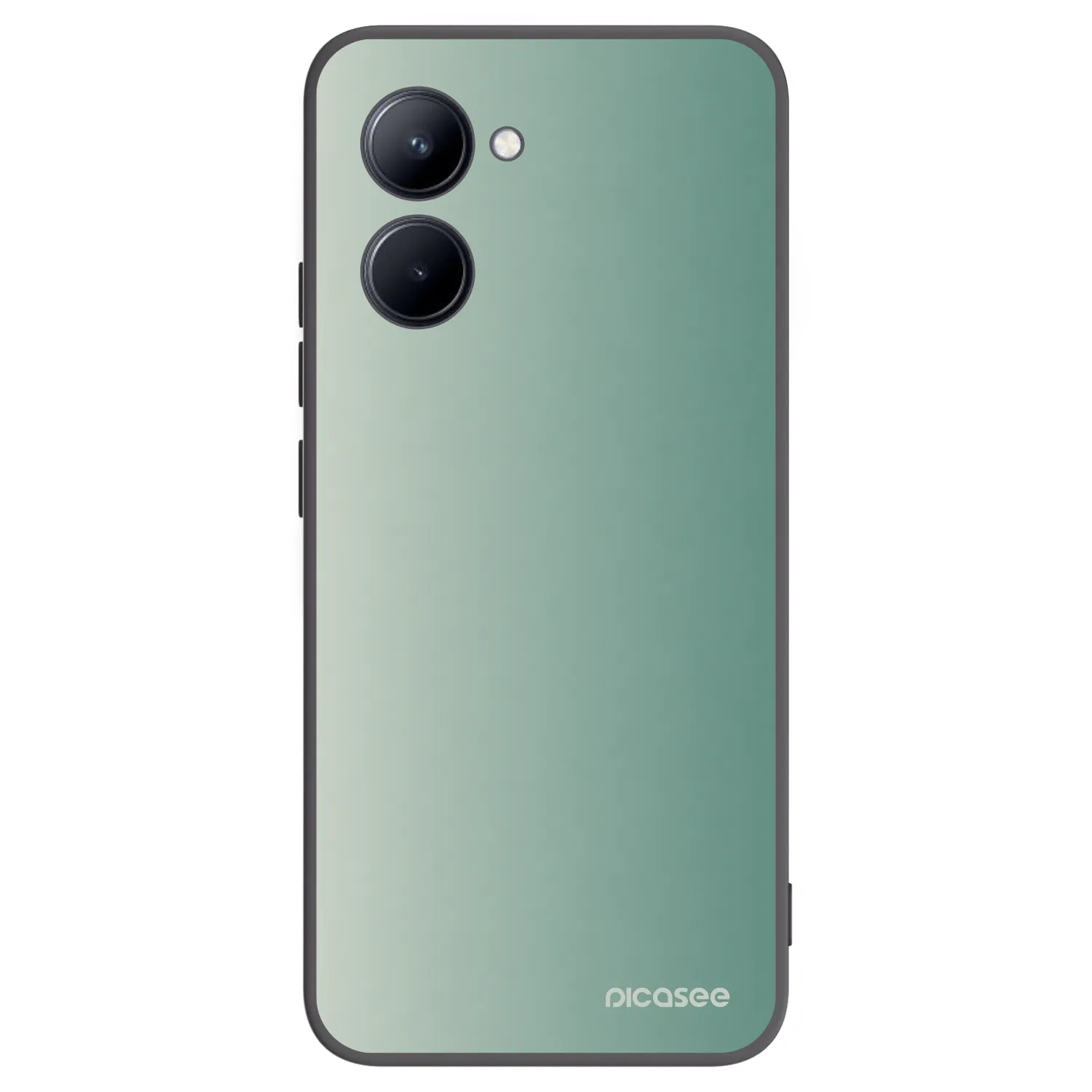 Picasee crna silikonska maskica za Realme C33 (2023) - Misty Sage