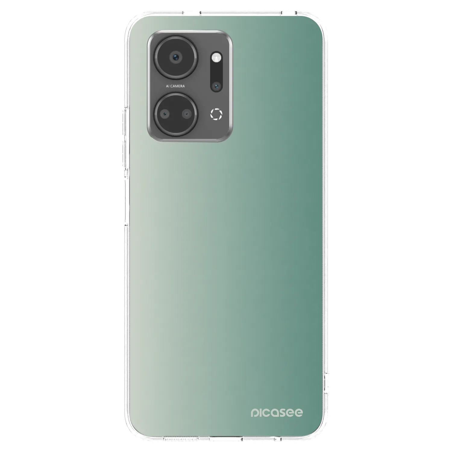 Picasee silikonska prozirna maskica za Honor X7a - Misty Sage