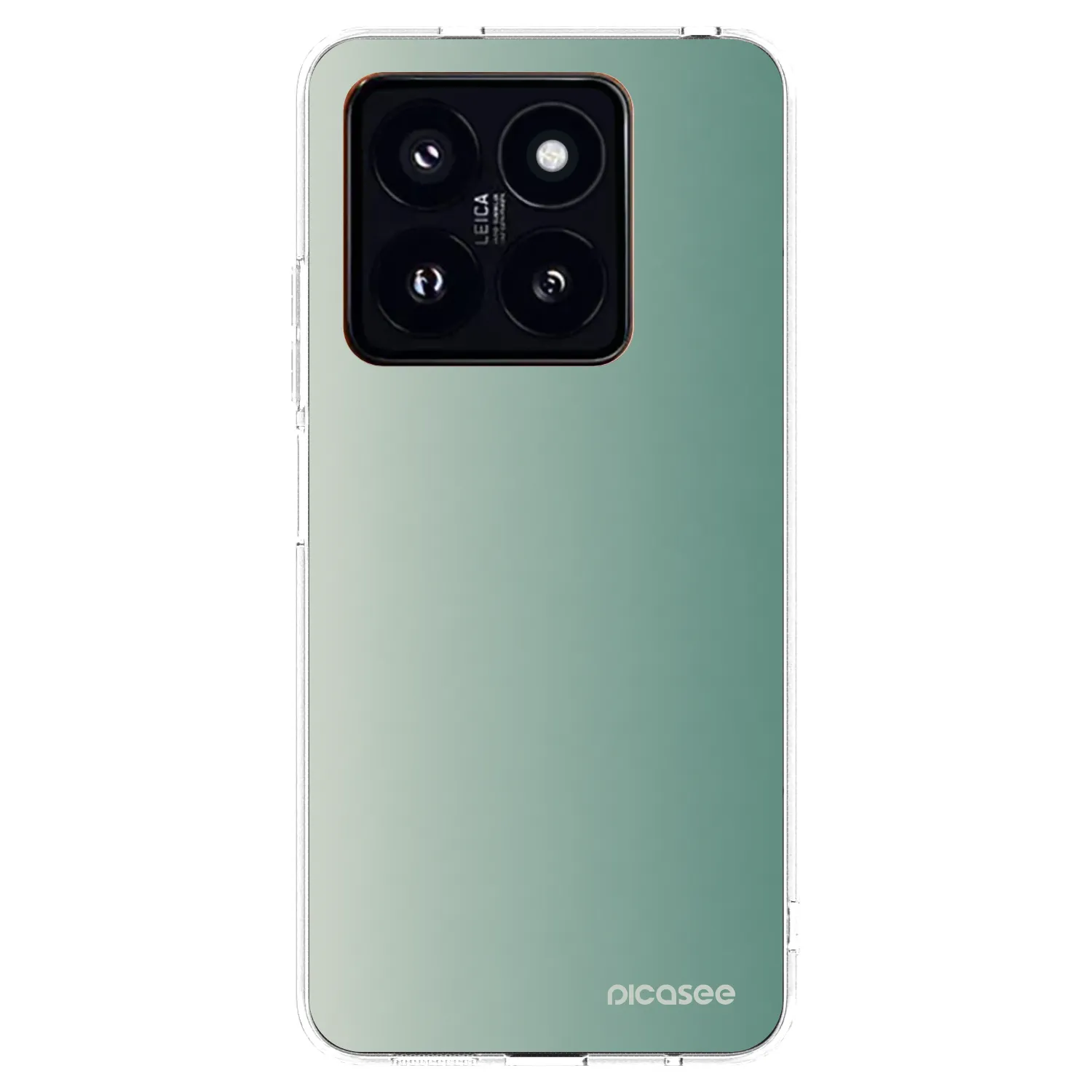 Picasee silikonska prozirna maskica za Xiaomi 14 Pro - Misty Sage
