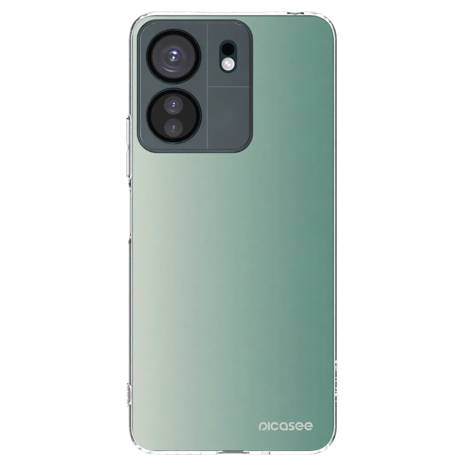 Picasee silikonska prozirna maskica za Xiaomi Redmi 13C 4G - Misty Sage