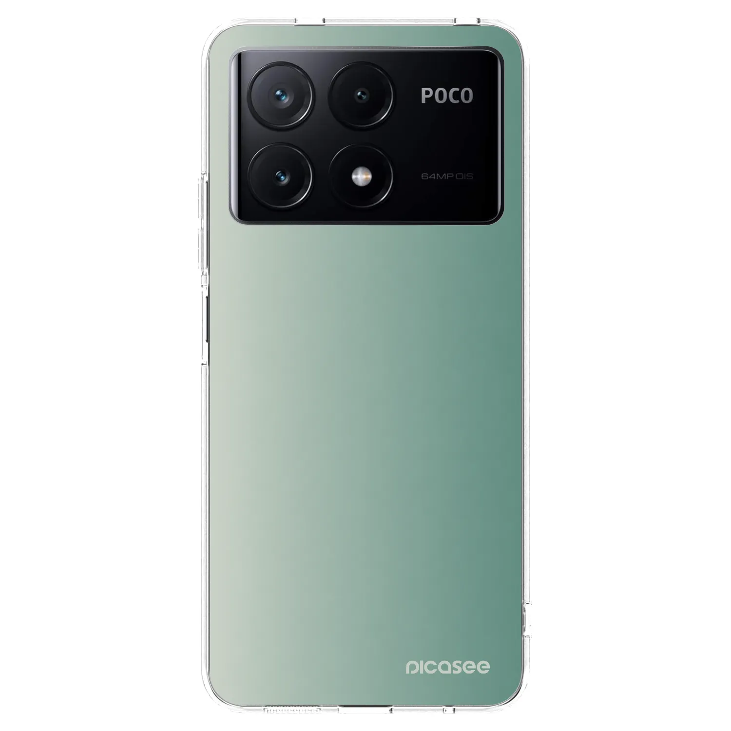 Picasee silikonska prozirna maskica za Xiaomi Poco X6 Pro - Misty Sage