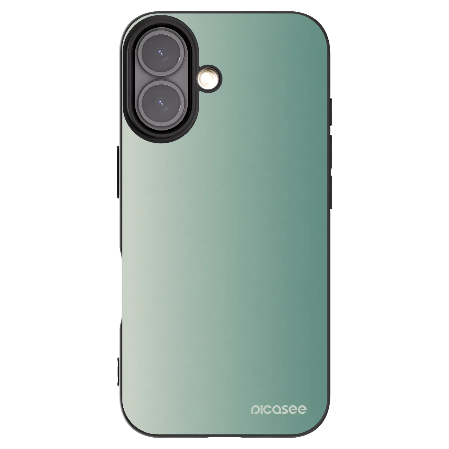 Picasee crna silikonska maskica za Apple iPhone 16 - Misty Sage