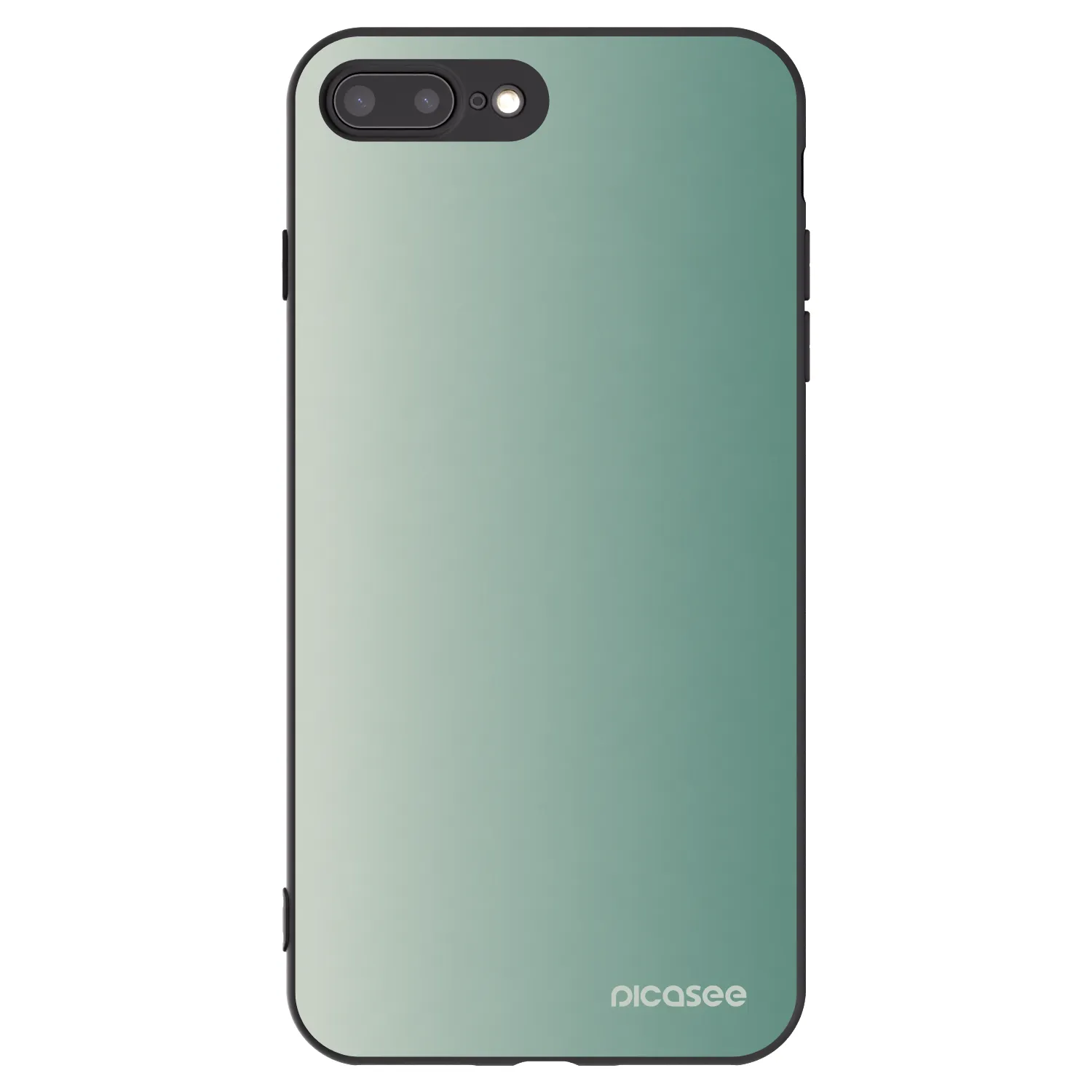 Picasee crna silikonska maskica za Apple iPhone 7 Plus - Misty Sage