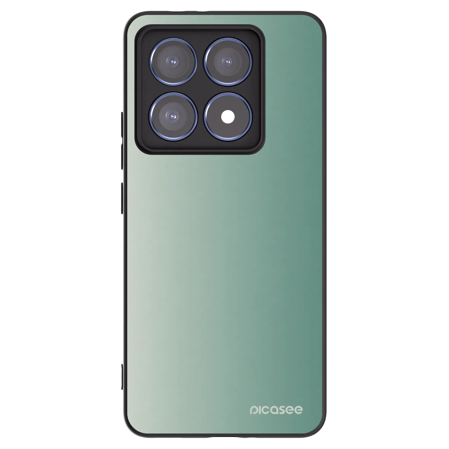 Picasee crna silikonska maskica za Xiaomi 14T Pro - Misty Sage