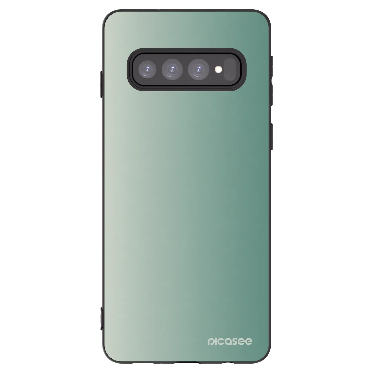 Picasee crna silikonska maskica za Samsung Galaxy S10 G973 - Misty Sage