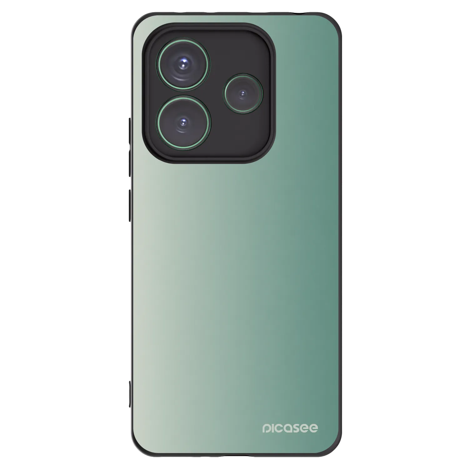 Picasee crna silikonska maskica za Xiaomi Redmi Note 14 5G - Misty Sage