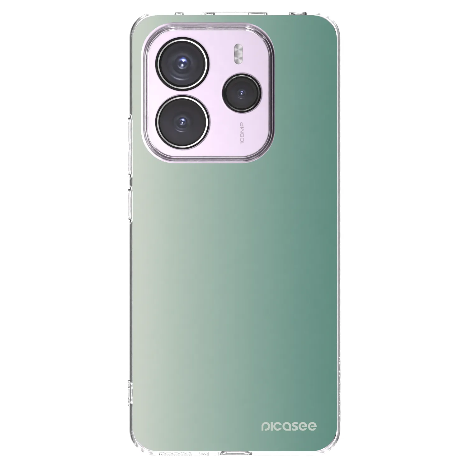 Picasee silikonska prozirna maskica za Xiaomi Redmi Note 14 5G - Misty Sage