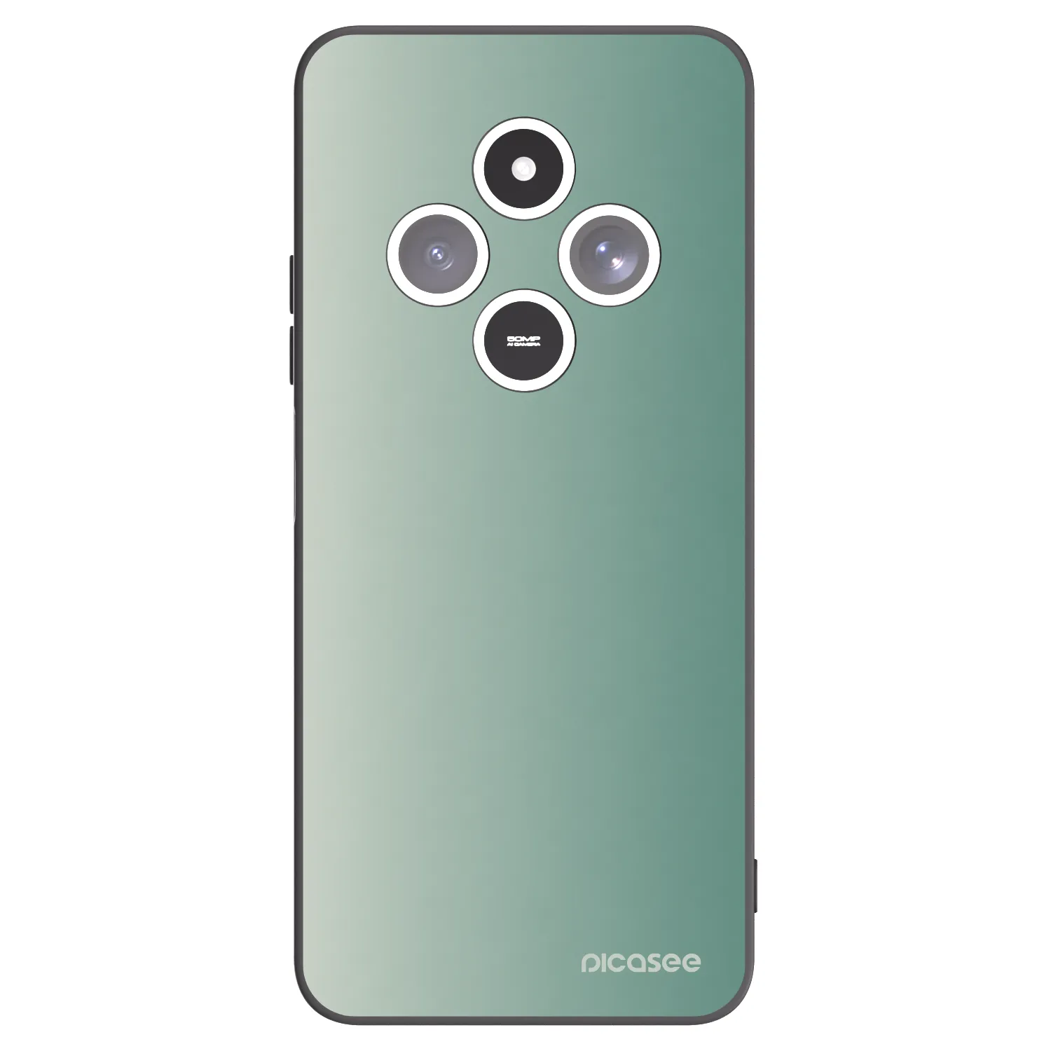 Picasee crna silikonska maskica za Xiaomi Redmi 14C - Misty Sage