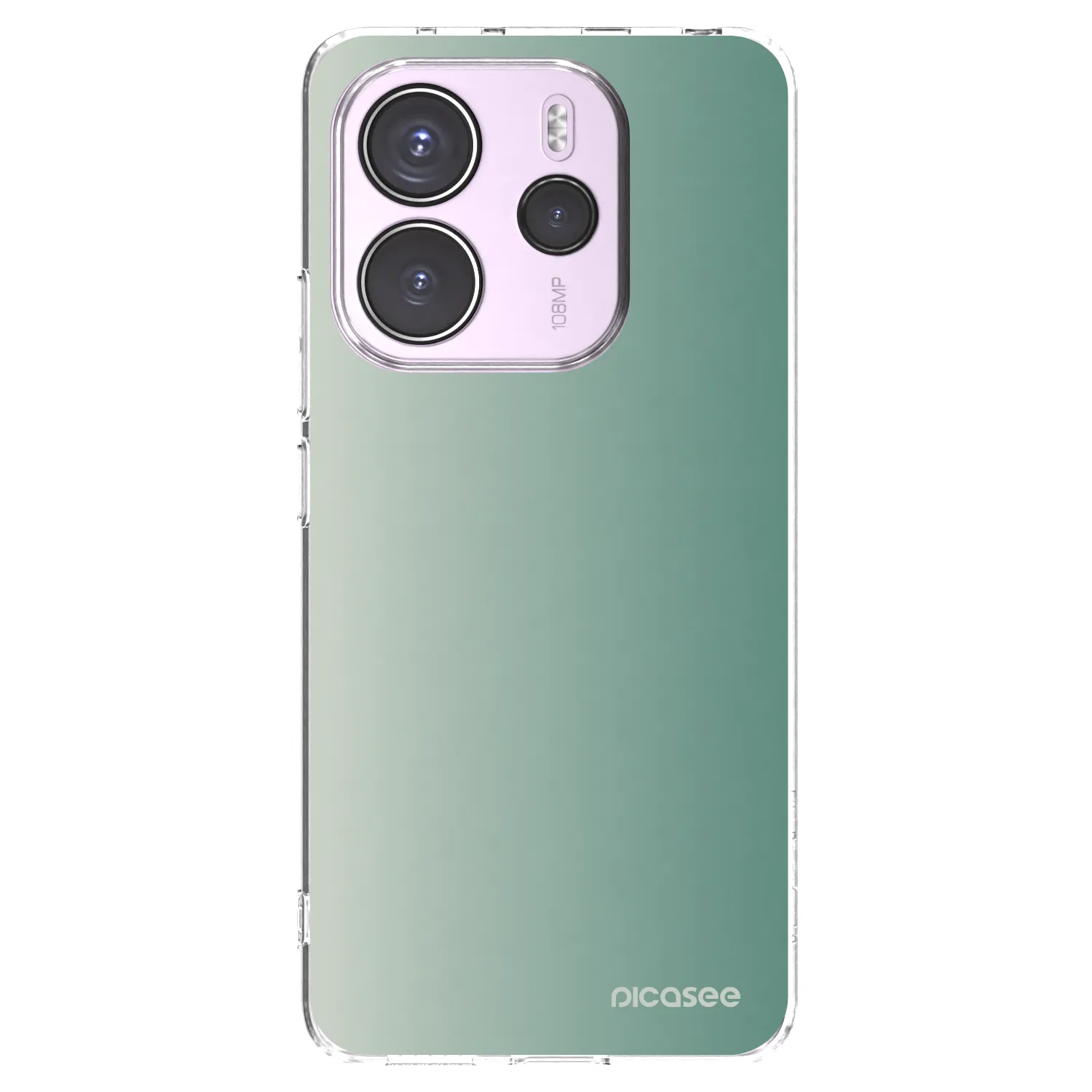 Picasee silikonska prozirna maskica za Xiaomi Redmi Note 14 4G - Misty Sage