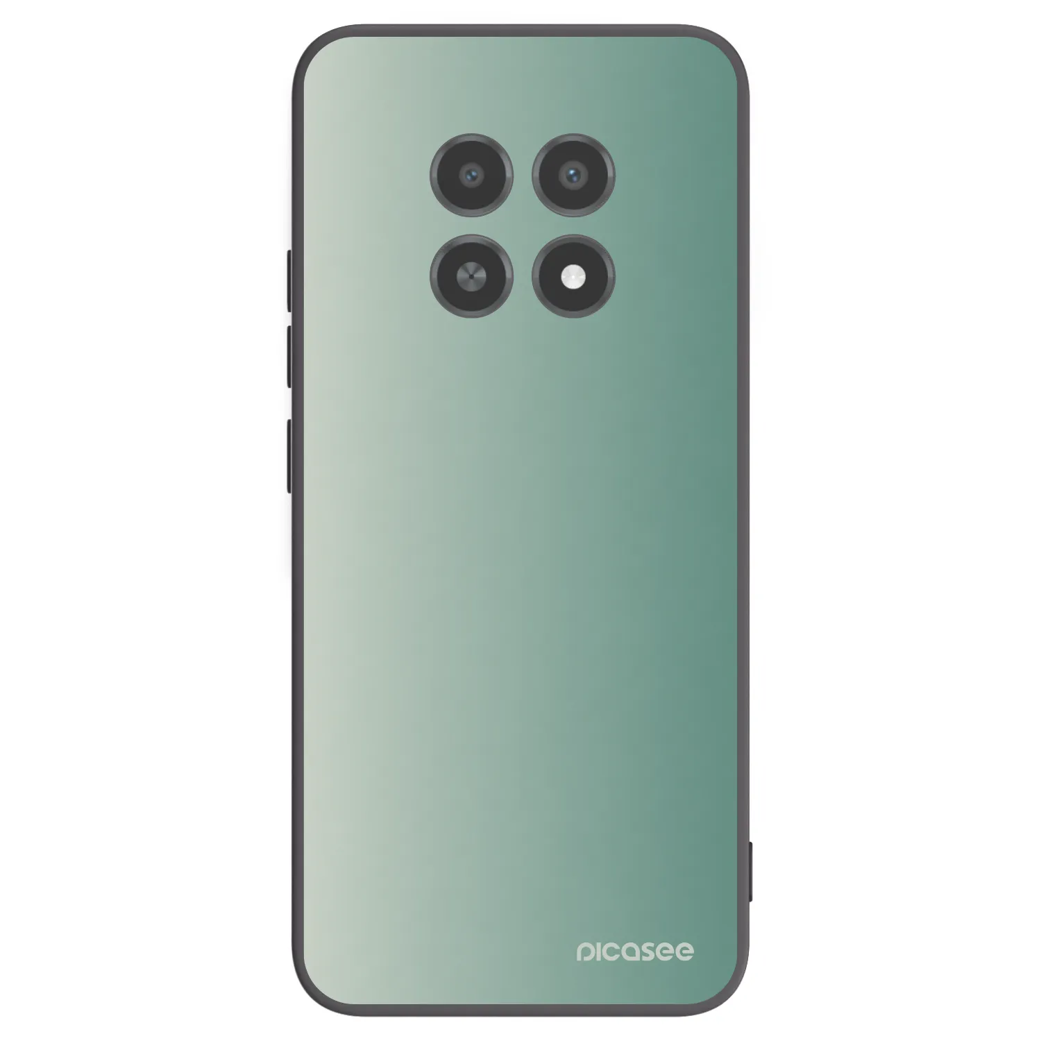 Picasee crna silikonska maskica za Realme 12X - Misty Sage