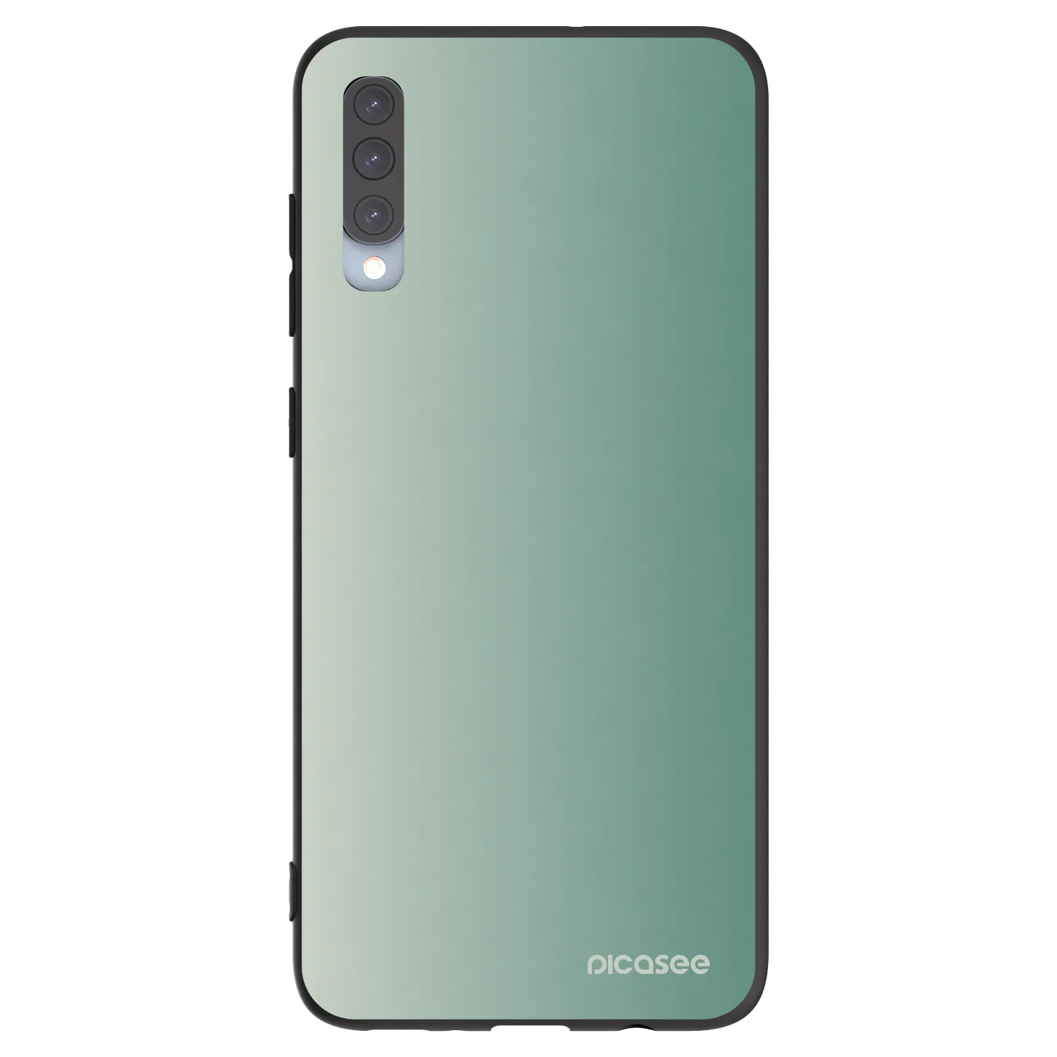 Picasee crna silikonska maskica za Samsung Galaxy A70 A705F - Misty Sage