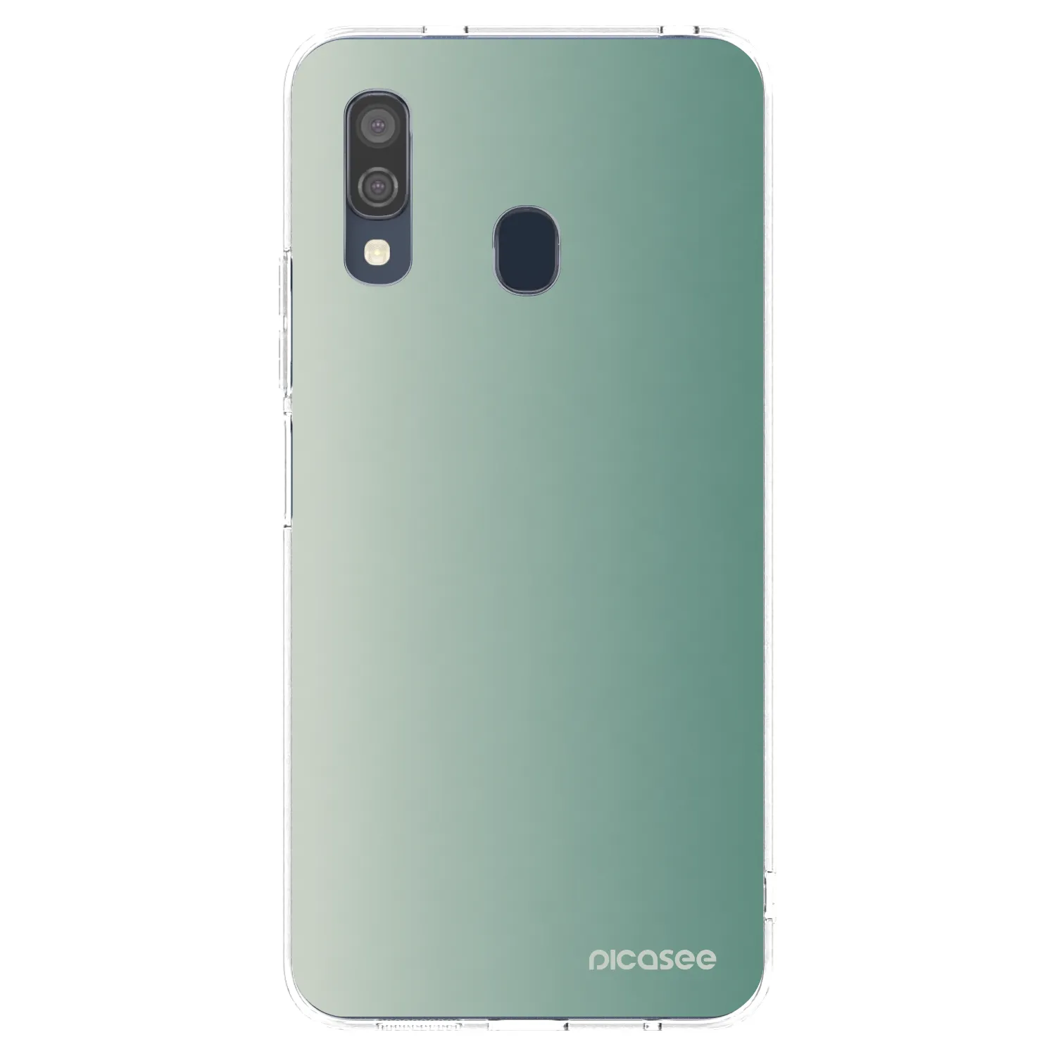 Picasee silikonska prozirna maskica za Samsung Galaxy A40 A405F - Misty Sage