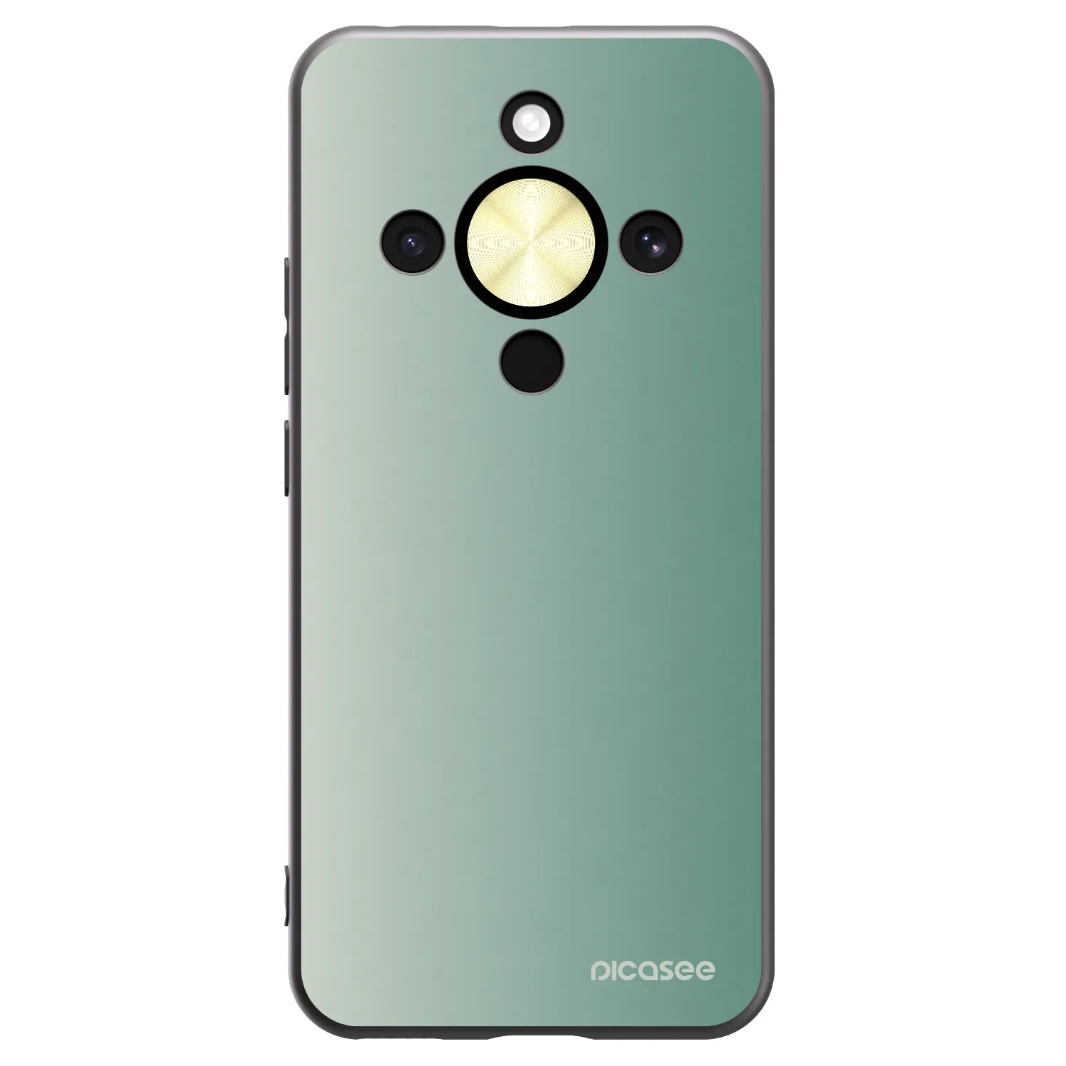 Picasee crna silikonska maskica za Honor Magic8 Lite 5G - Misty Sage