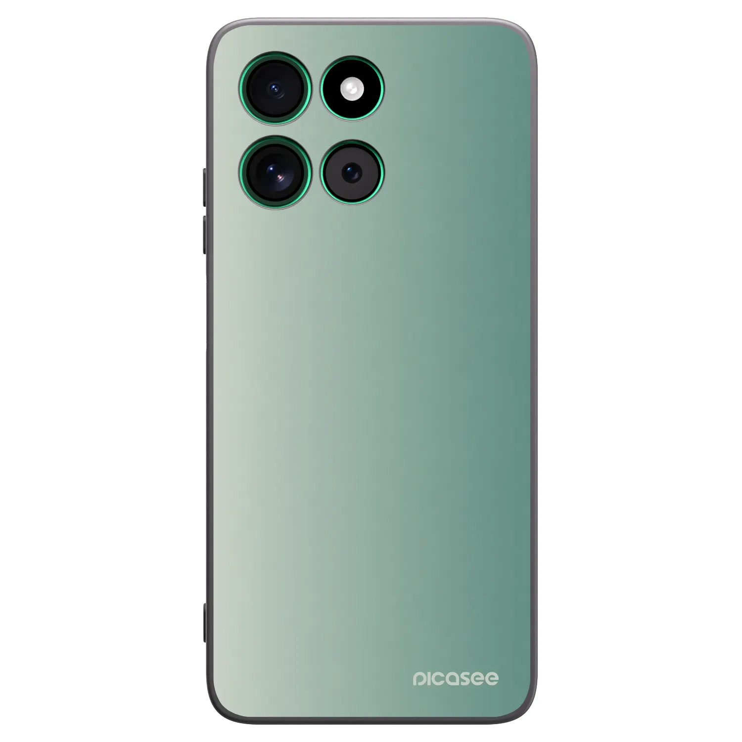 Picasee crna silikonska maskica za Motorola Moto G57 Power - Misty Sage
