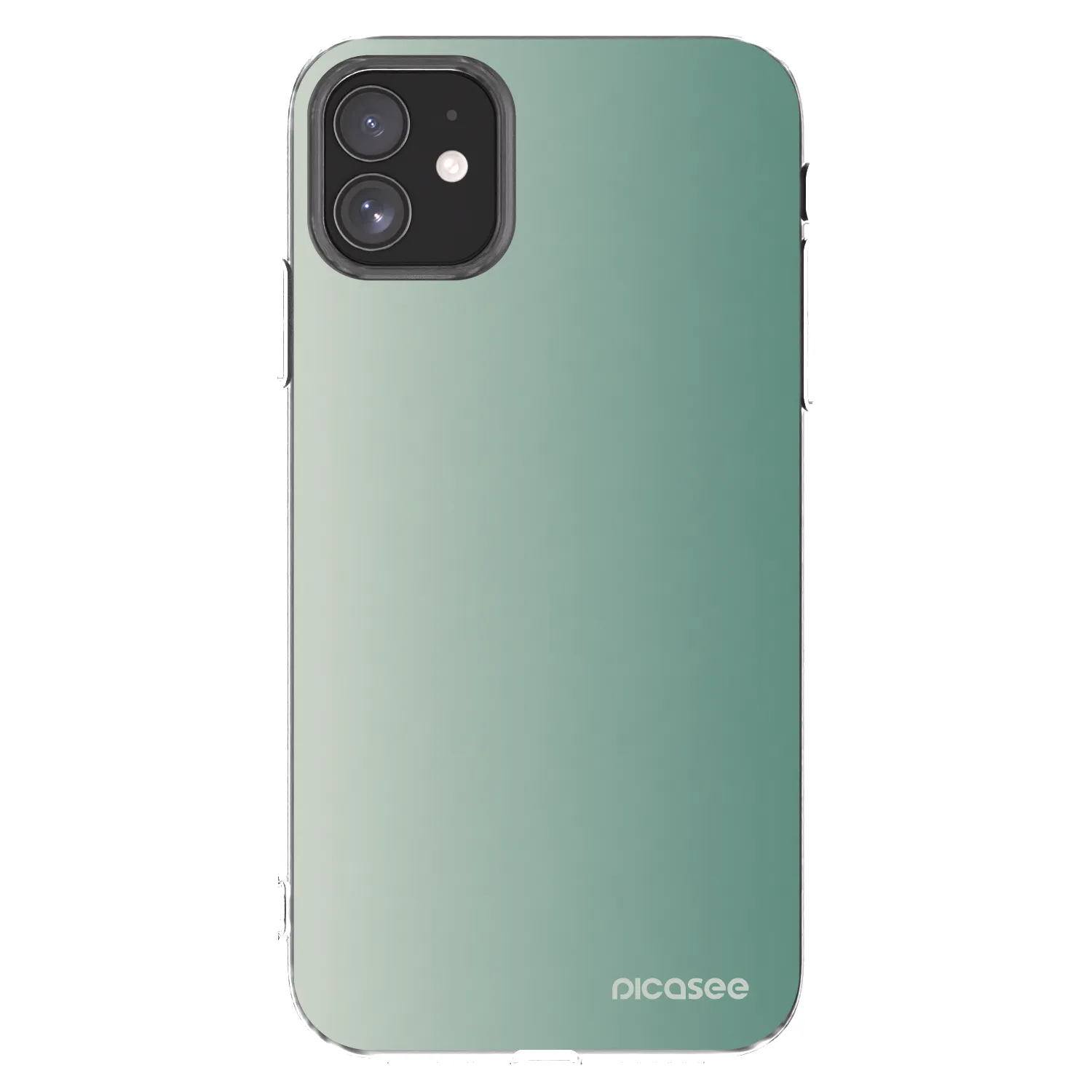 Picasee silikonska prozirna maskica za Apple iPhone 11 - Misty Sage
