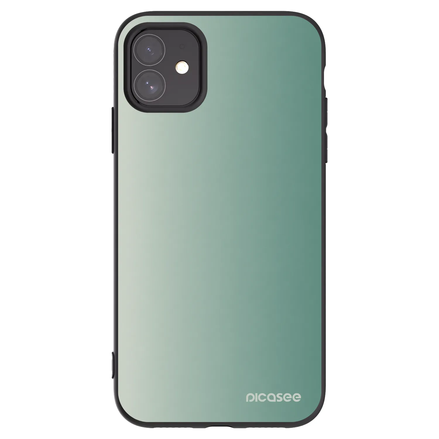 Picasee crna silikonska maskica za Apple iPhone 11 - Misty Sage