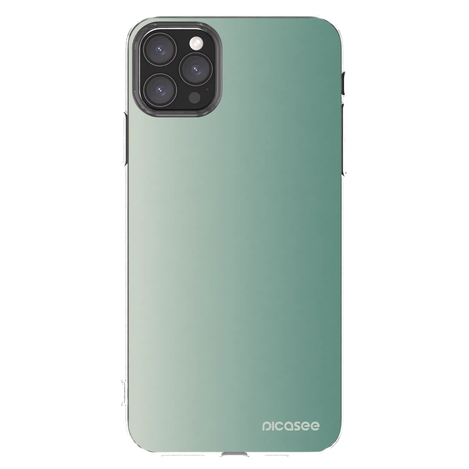 Picasee silikonska prozirna maskica za Apple iPhone 11 Pro Max - Misty Sage