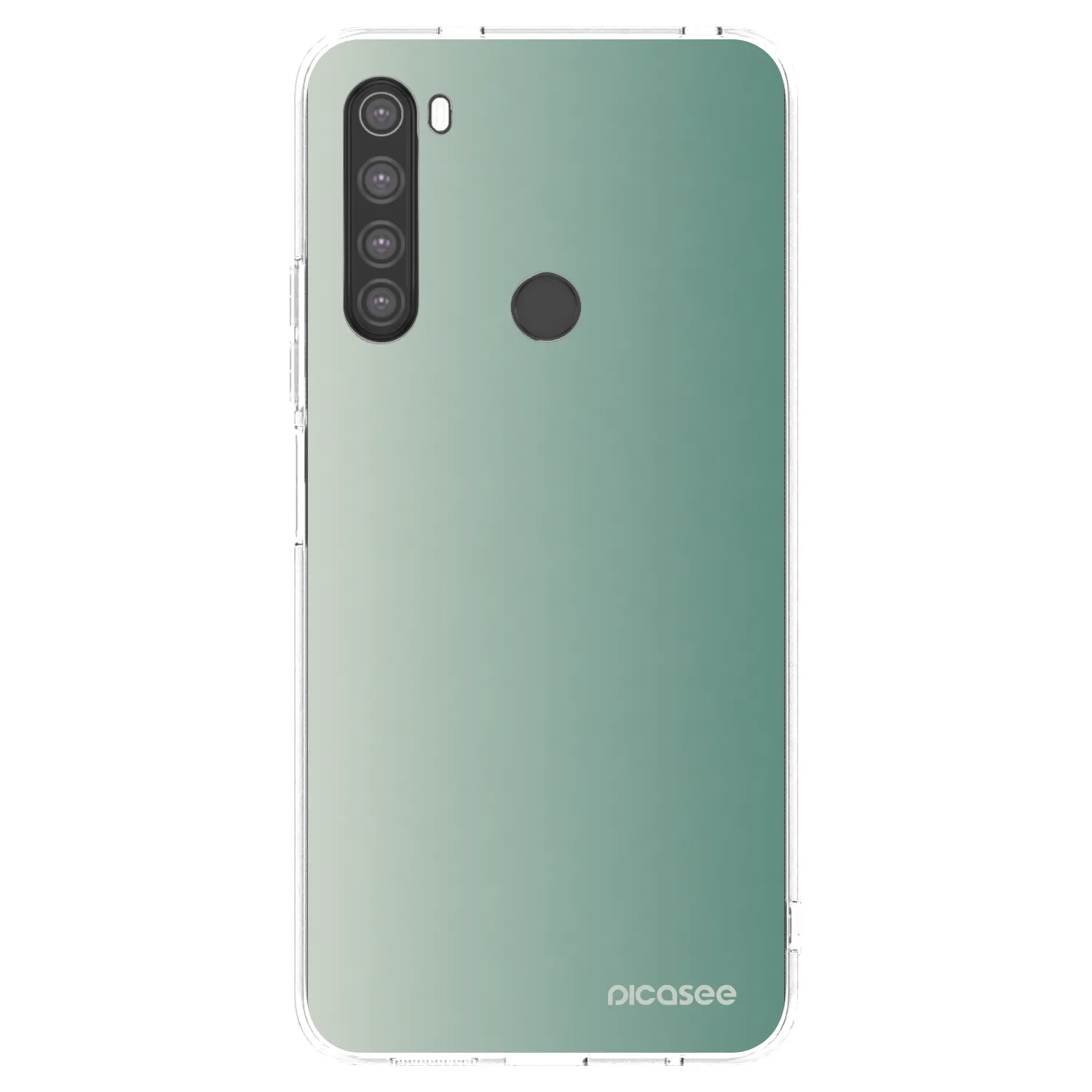 Picasee silikonska prozirna maskica za Xiaomi Redmi Note 8 - Misty Sage