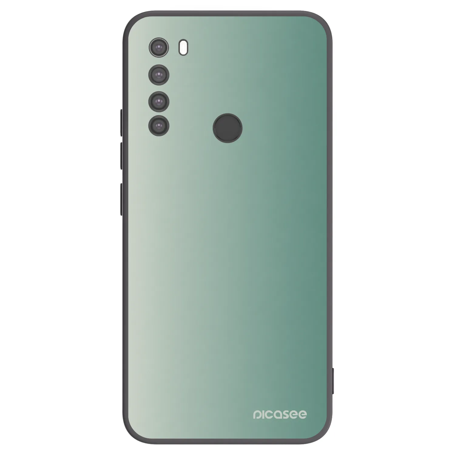 Picasee crna silikonska maskica za Xiaomi Redmi Note 8 - Misty Sage