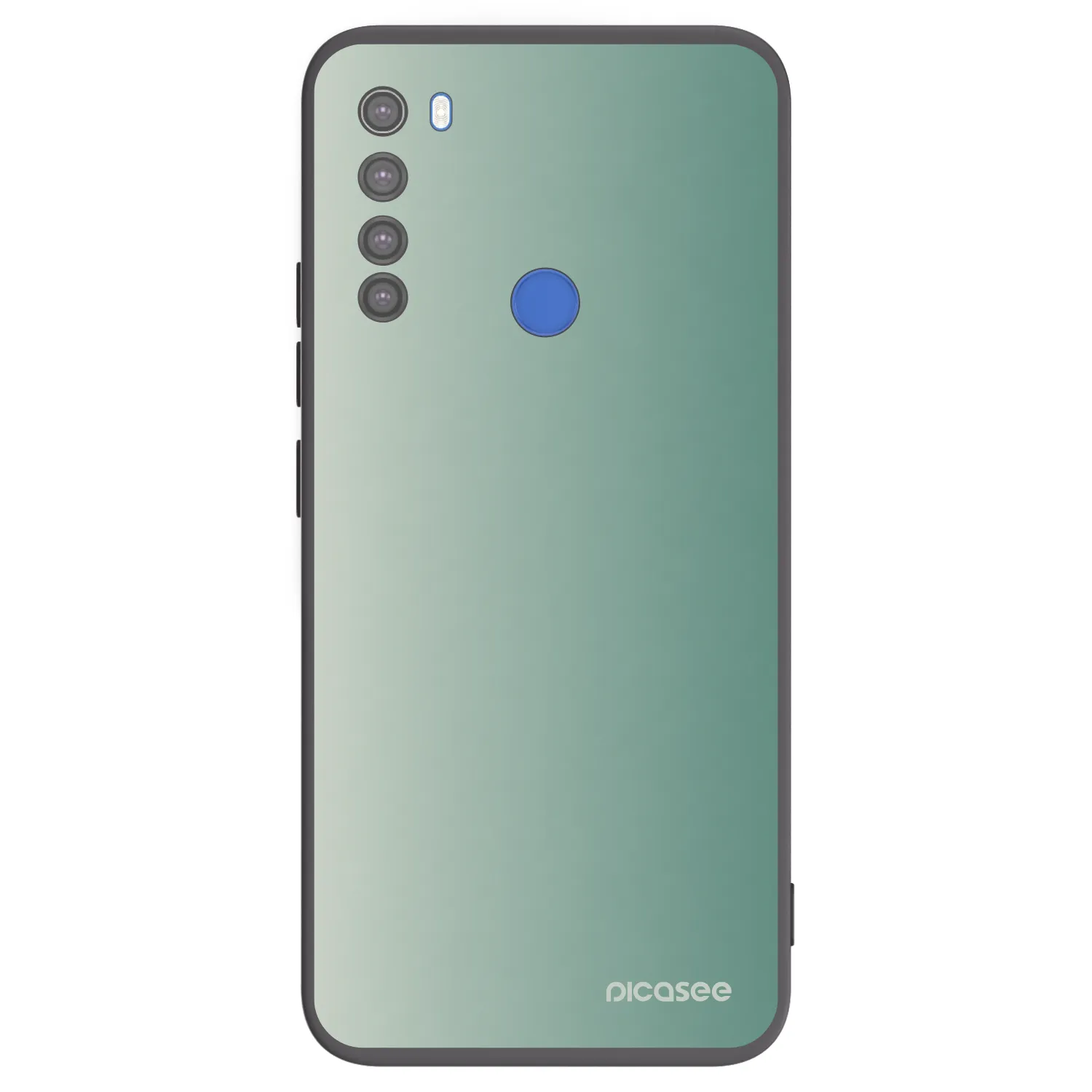Picasee crna silikonska maskica za Xiaomi Redmi Note 8T - Misty Sage