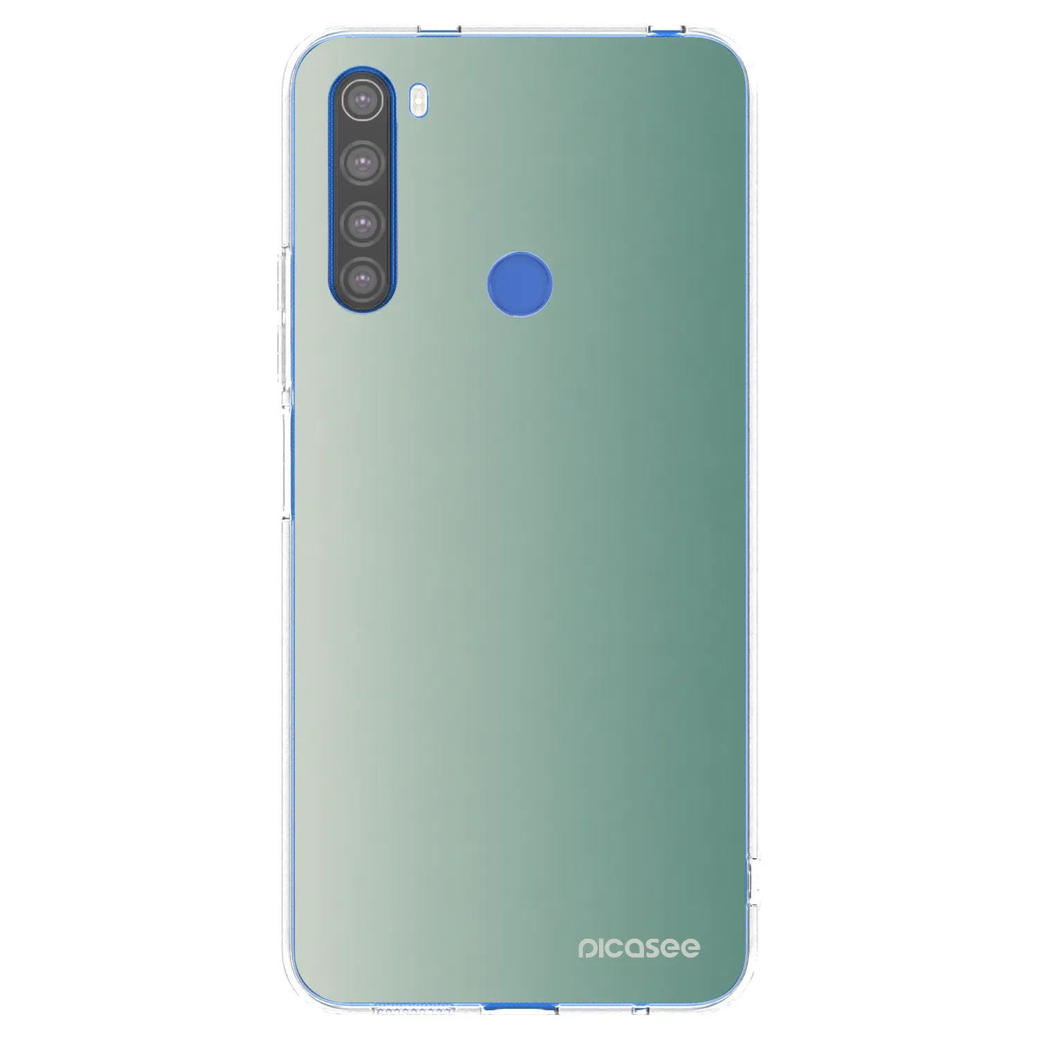 Picasee silikonska prozirna maskica za Xiaomi Redmi Note 8T - Misty Sage