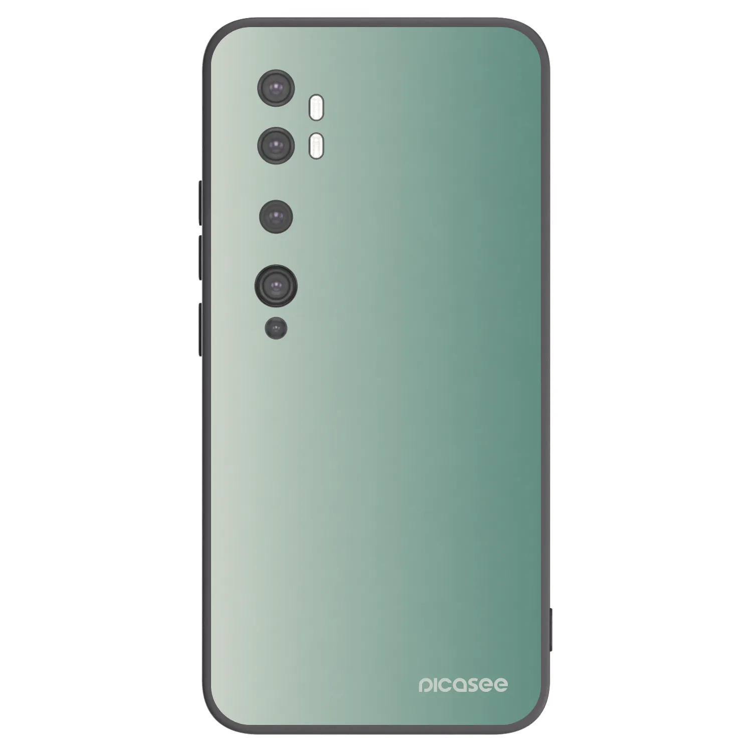 Picasee crna silikonska maskica za Xiaomi Mi Note 10 (Pro) - Misty Sage