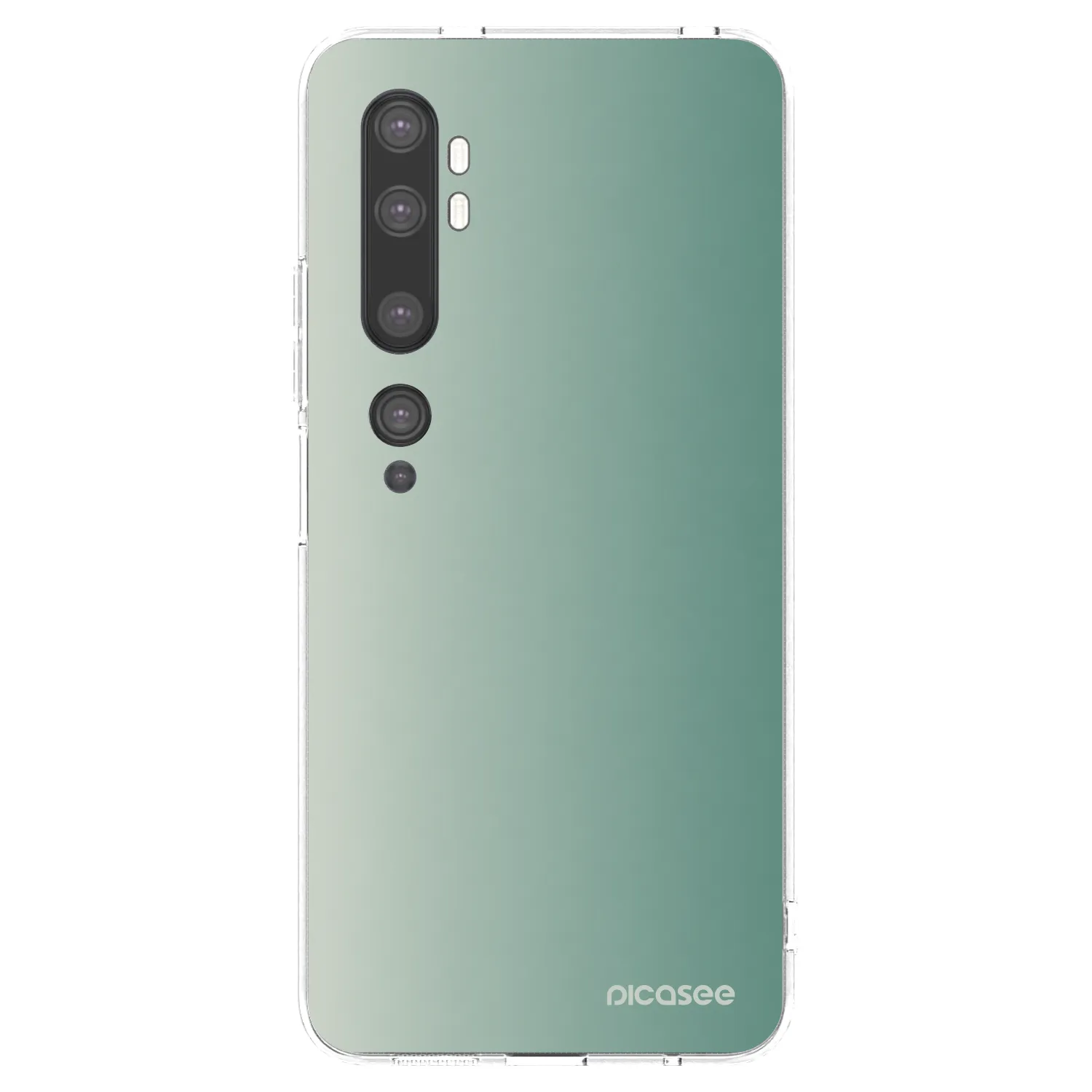 Picasee silikonska prozirna maskica za Xiaomi Mi Note 10 (Pro) - Misty Sage