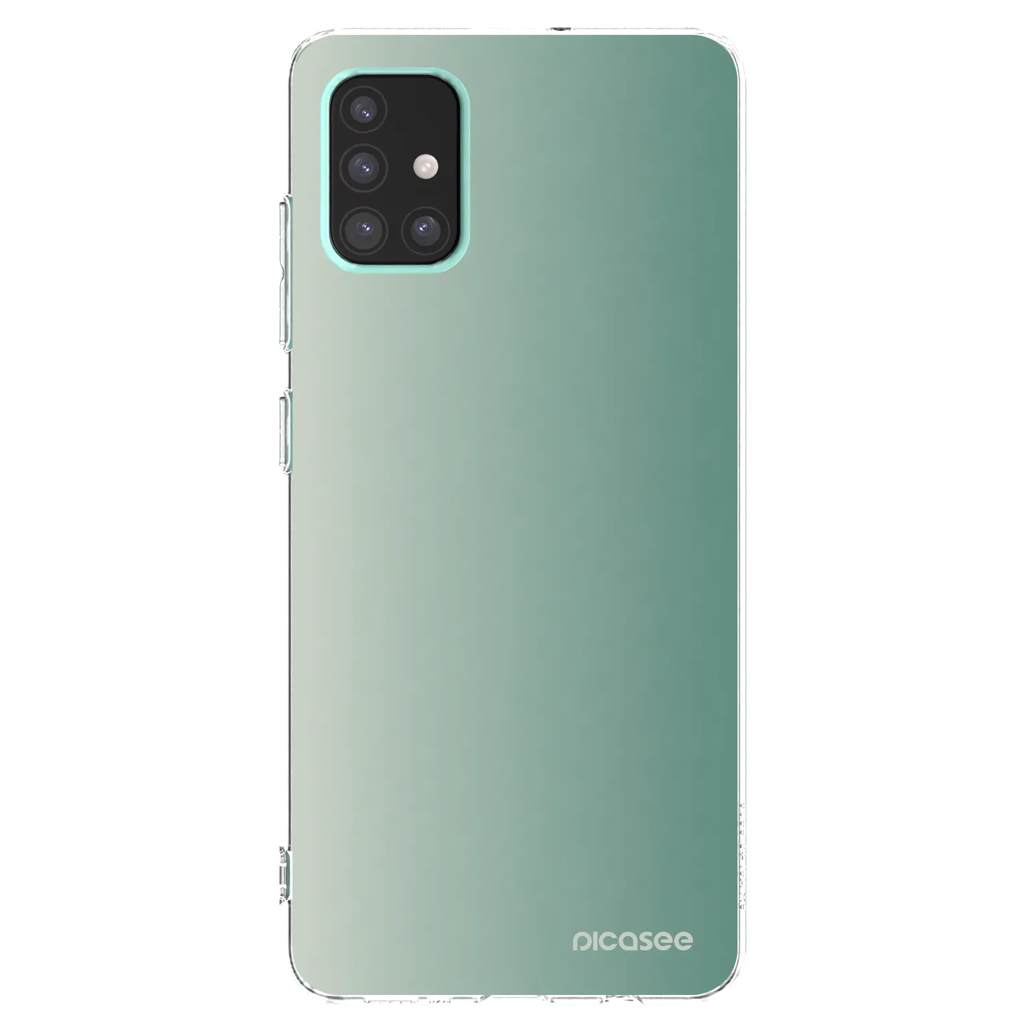 Picasee silikonska prozirna maskica za Samsung Galaxy A51 A515F - Misty Sage