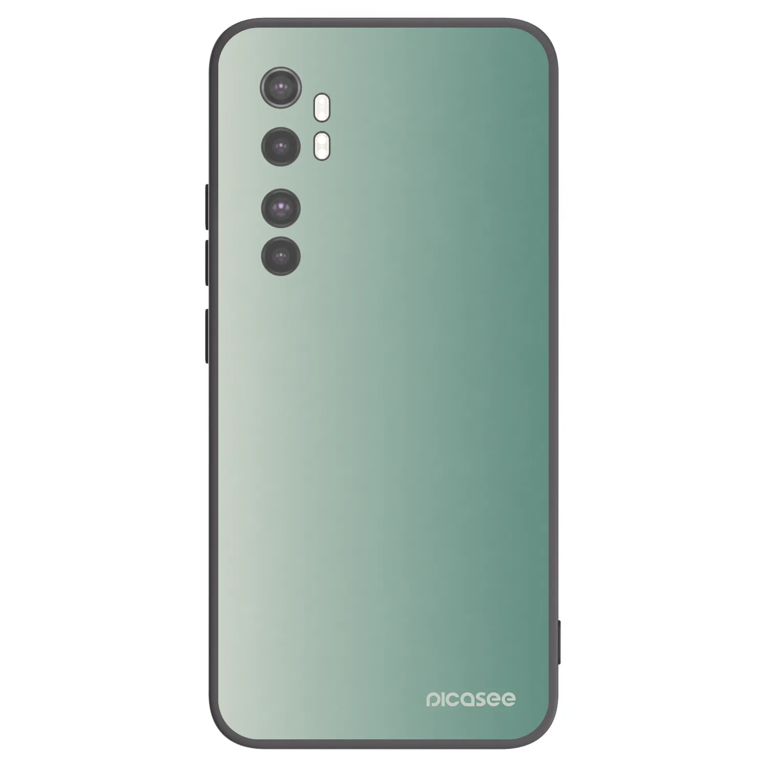 Picasee crna silikonska maskica za Xiaomi Mi Note 10 Lite - Misty Sage
