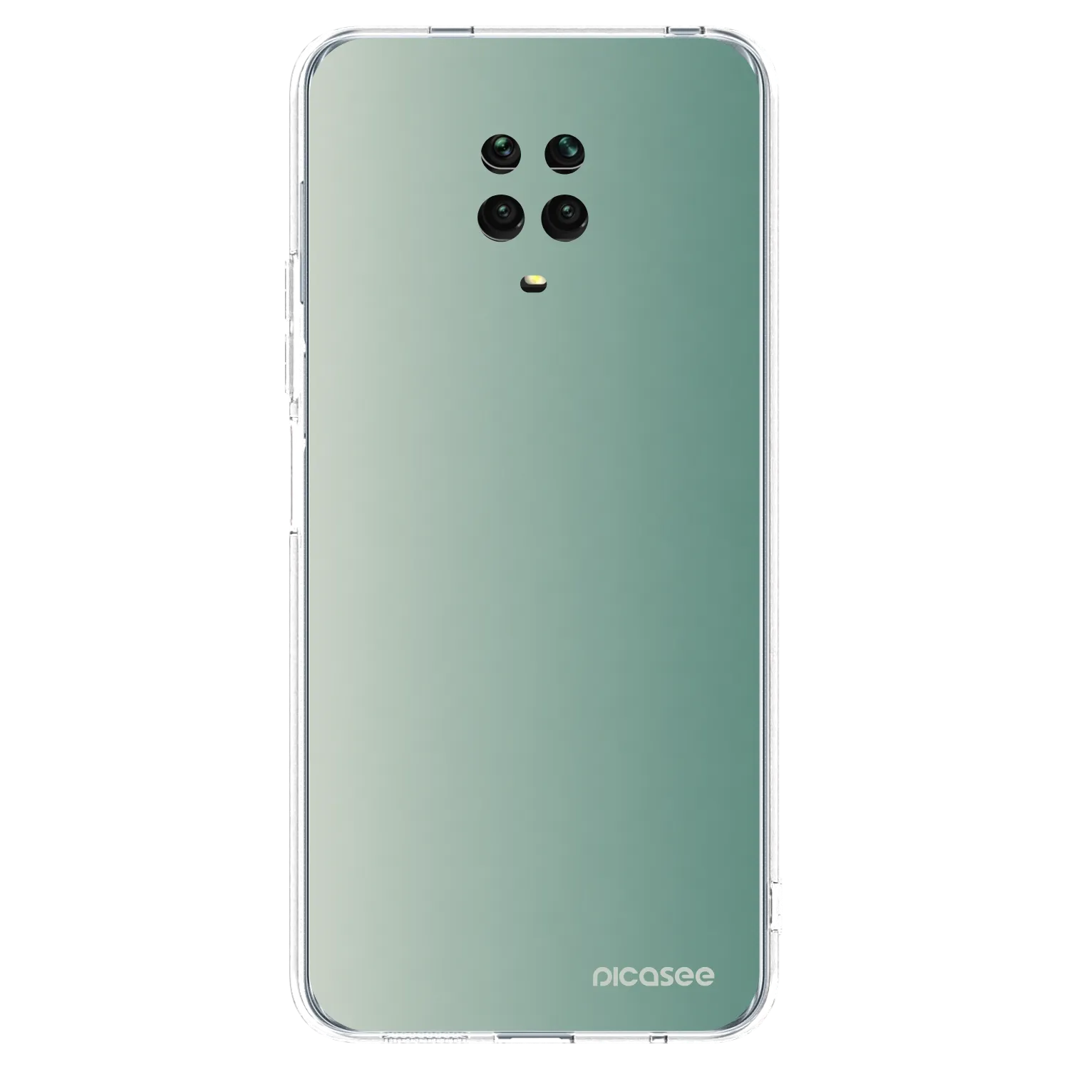 Picasee silikonska prozirna maskica za Xiaomi Redmi Note 9S - Misty Sage