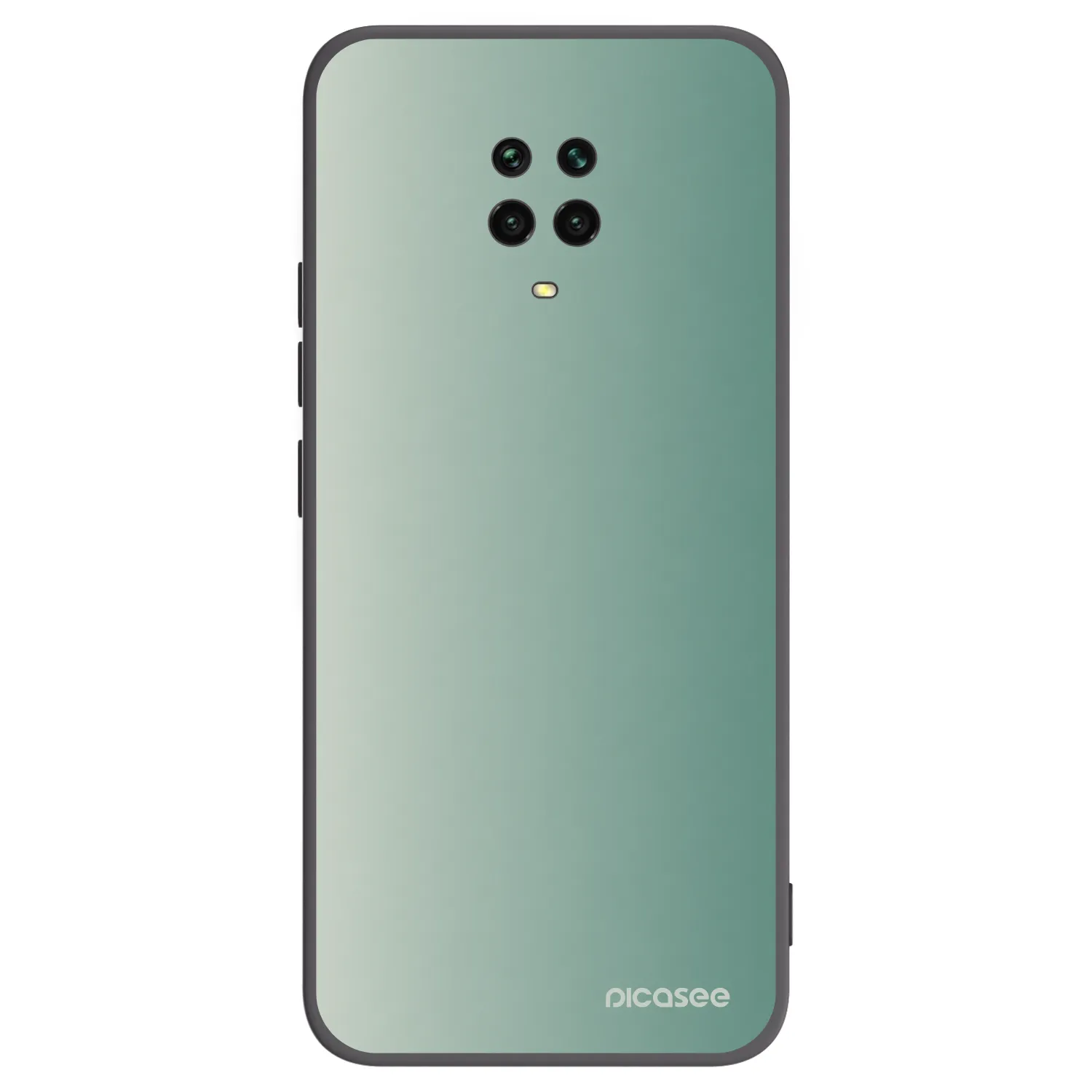 Picasee crna silikonska maskica za Xiaomi Redmi Note 9S - Misty Sage