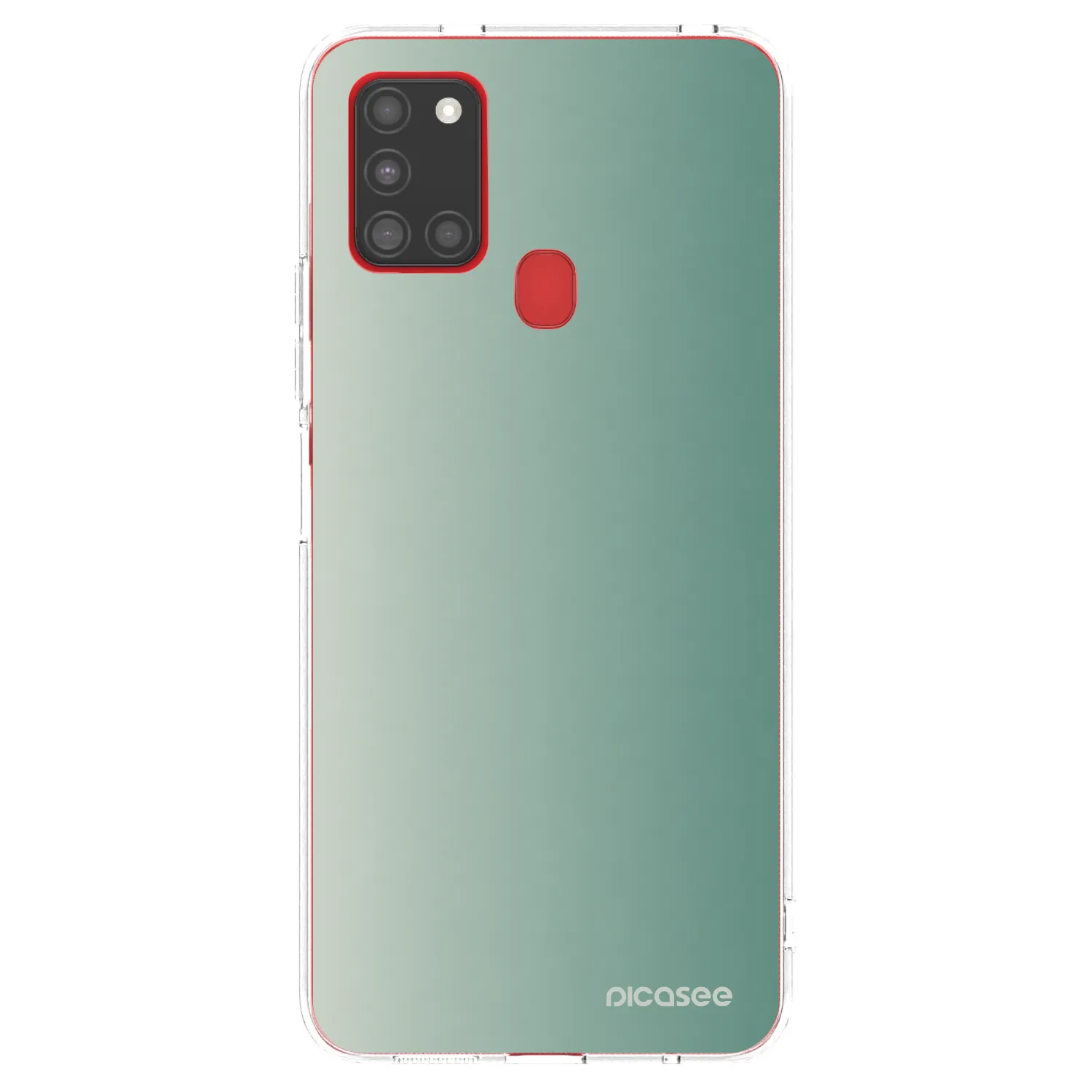 Picasee silikonska prozirna maskica za Samsung Galaxy A21s - Misty Sage