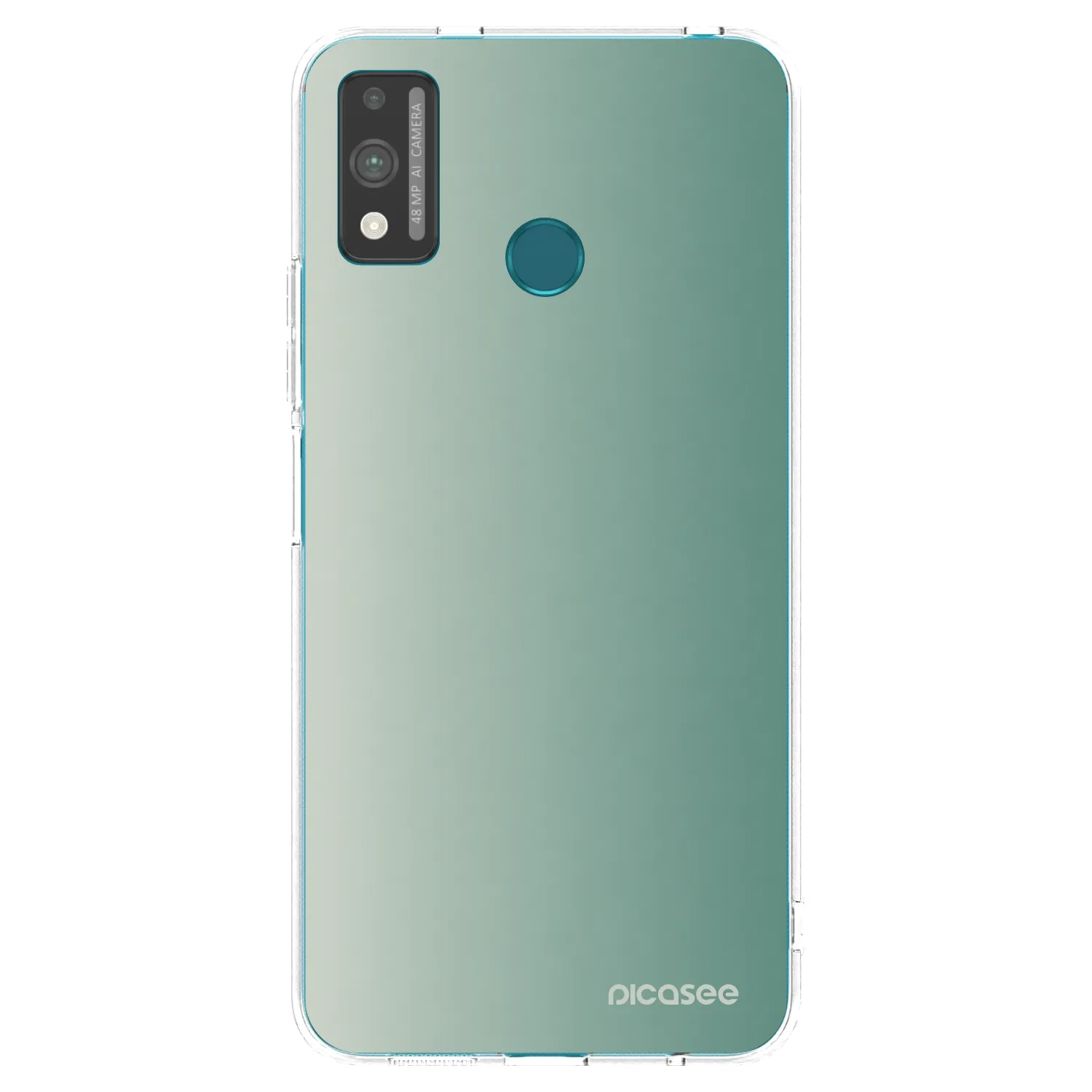 Picasee silikonska prozirna maskica za Honor 9X Lite - Misty Sage
