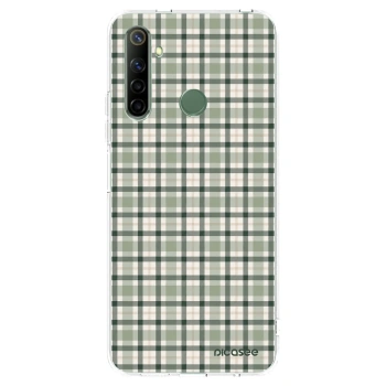 Picasee silikonska prozirna maskica za Realme 6i - Sage Tartan