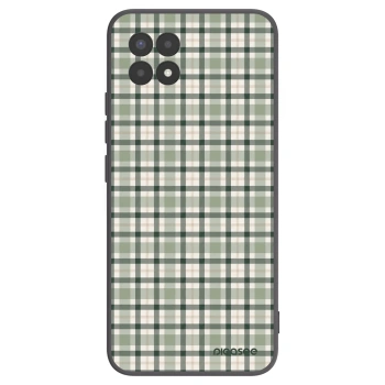 Picasee crna silikonska maskica za Realme 8i - Sage Tartan