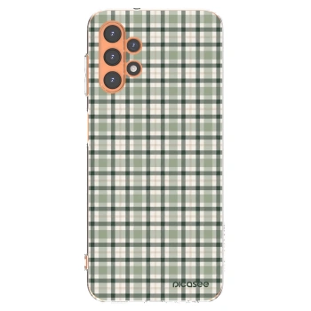 Picasee silikonska prozirna maskica za Samsung Galaxy A13 4G A135 - Sage Tartan