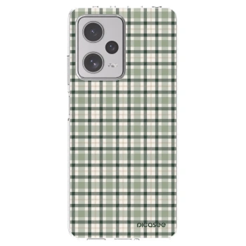 Picasee silikonska prozirna maskica za Xiaomi Redmi Note 12 Pro+ 5G - Sage Tartan