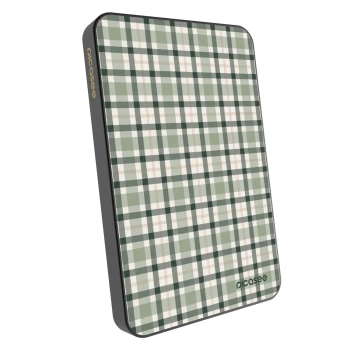 Prijenosni punjač s MagSafe 5 000 mAh Sivo - Sage Tartan