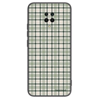 Picasee crna silikonska maskica za Xiaomi Redmi Note 9 Pro - Sage Tartan