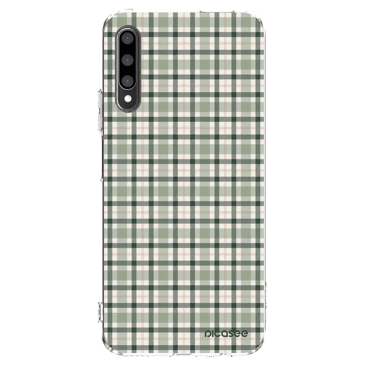 Picasee silikonska prozirna maskica za Honor 9X Pro - Sage Tartan