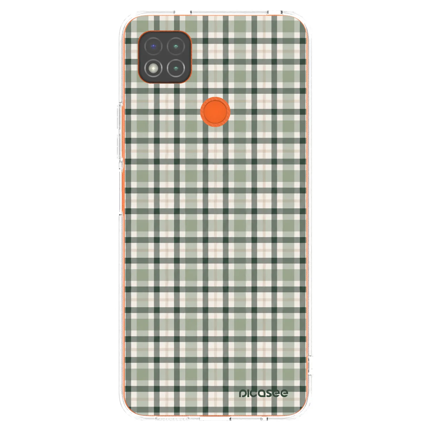 Picasee silikonska prozirna maskica za Xiaomi Redmi 9C - Sage Tartan