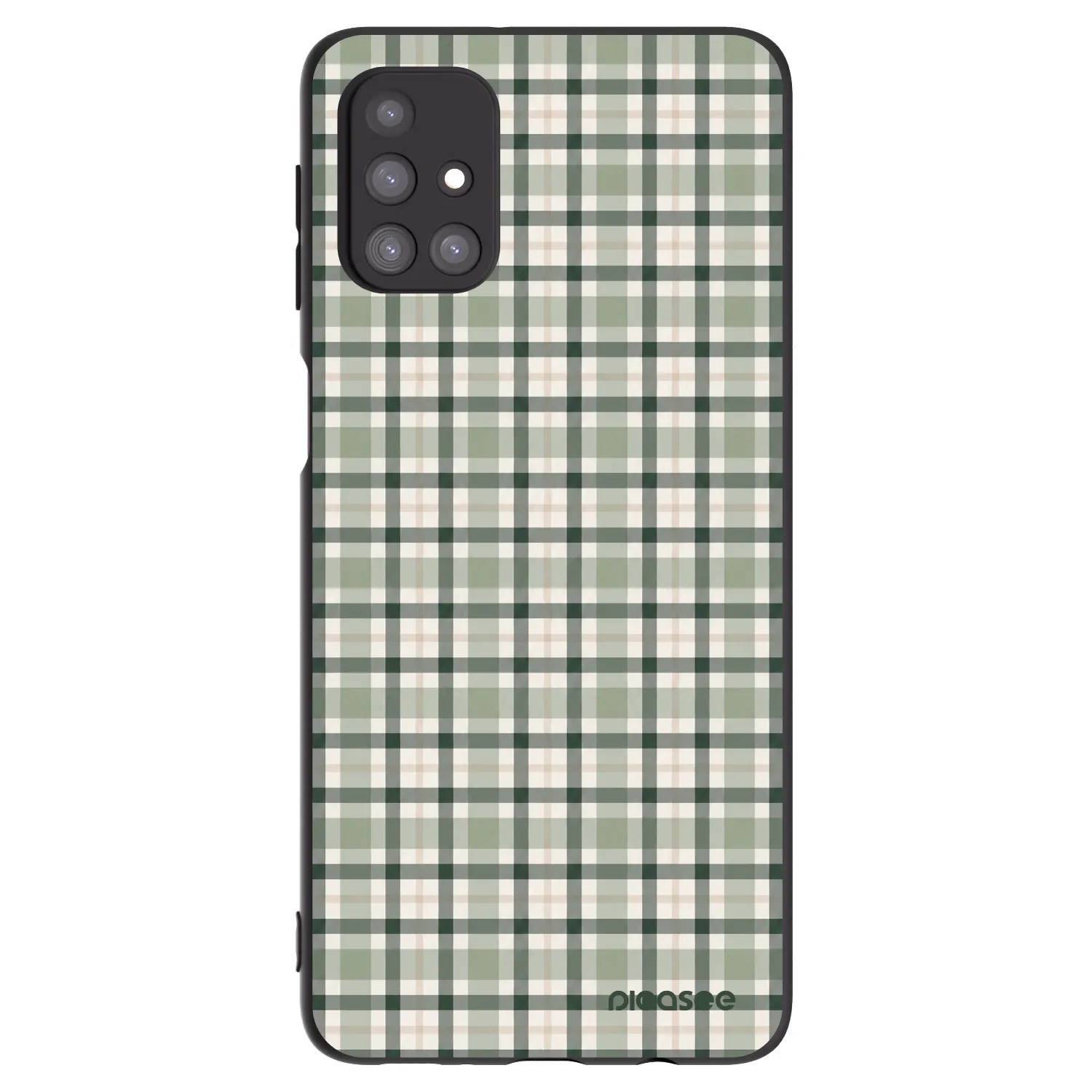 Picasee crna silikonska maskica za Samsung Galaxy M31s - Sage Tartan
