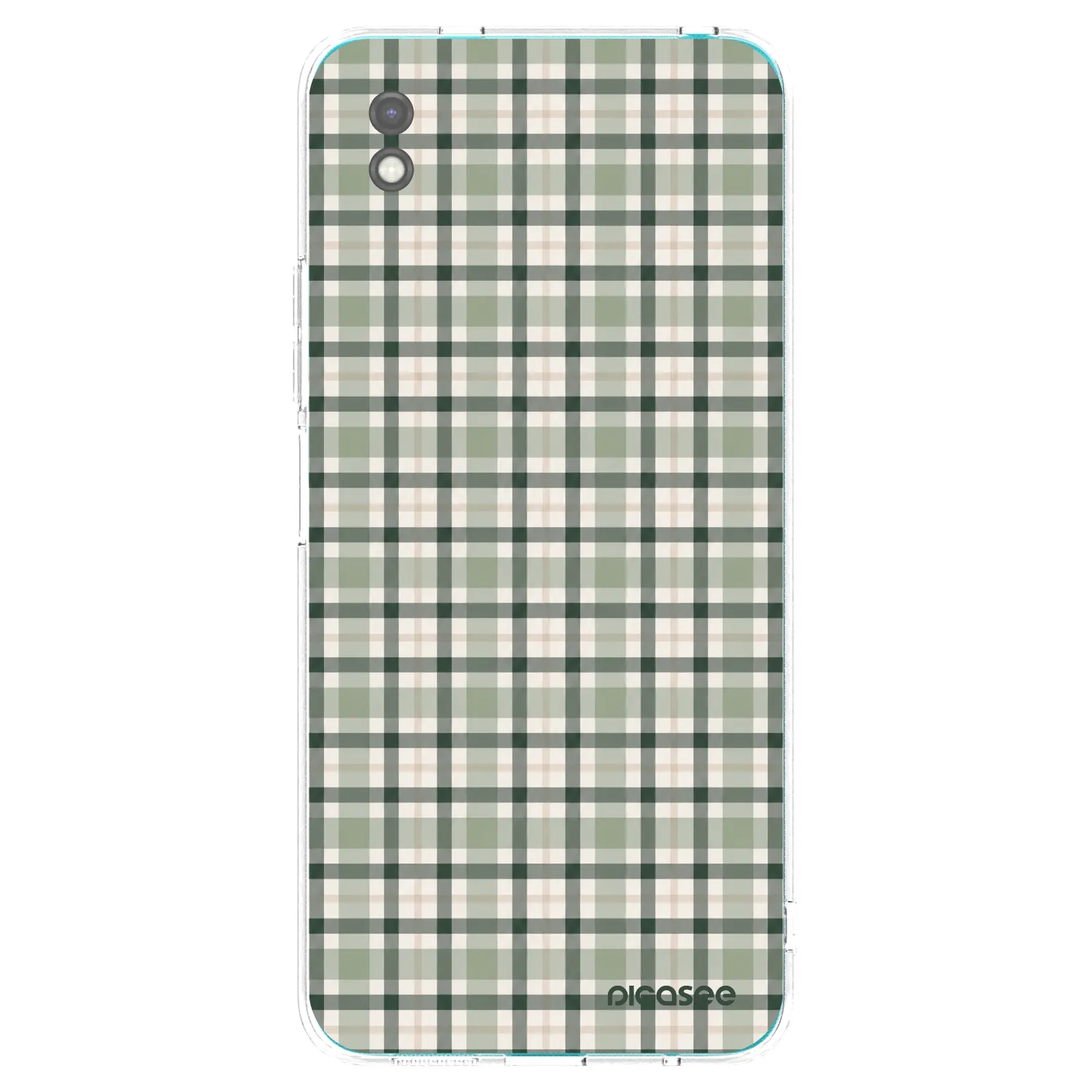 Picasee crna silikonska maskica za Xiaomi Redmi 9A - Sage Tartan