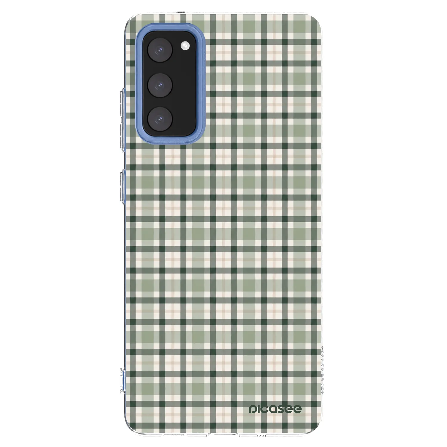 Picasee silikonska prozirna maskica za Samsung Galaxy S20 FE - Sage Tartan