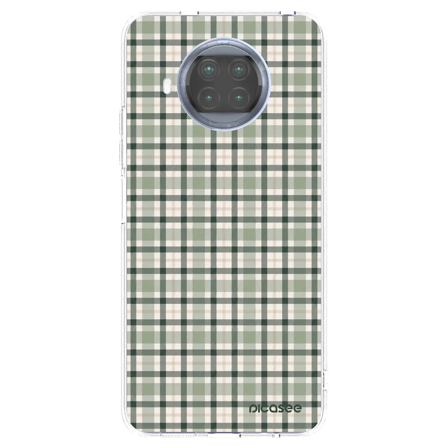 Picasee silikonska prozirna maskica za Xiaomi Mi 10T Lite - Sage Tartan